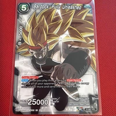 Mythic Booster Bardock Fully Unleashed Black Non-Foil P-067 PR NM - Image 1