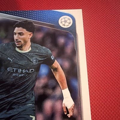 2025-26 Topps UEFA Club Competitions Soccer #80 Omar Marmoush - Manchester City - Thumbnail 5