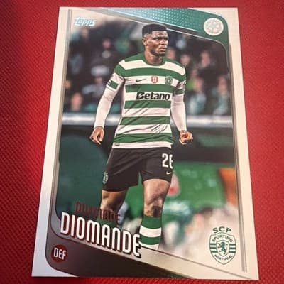2025-26 Topps FLAGSHIP UEFA Club Competitions #104 Ousmane Diomande, Sporting Cl - Image 1