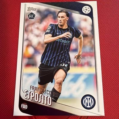 2025-26 Topps FLAGSHIP UEFA Club Competitions #163 Francesco Pio Esposito, FC In - Image 1