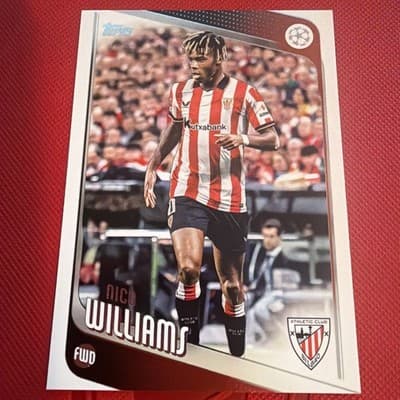 2025-26 Topps FLAGSHIP UEFA Club Competitions #38 Nico Williams, Athletic Club - Image 1