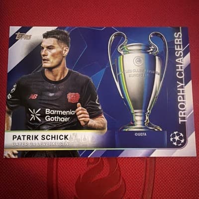 2025-26 Topps UEFA Club Competitions Trophy Chasers TC-15 Patrik Schick, Bayer 0 - Image 1
