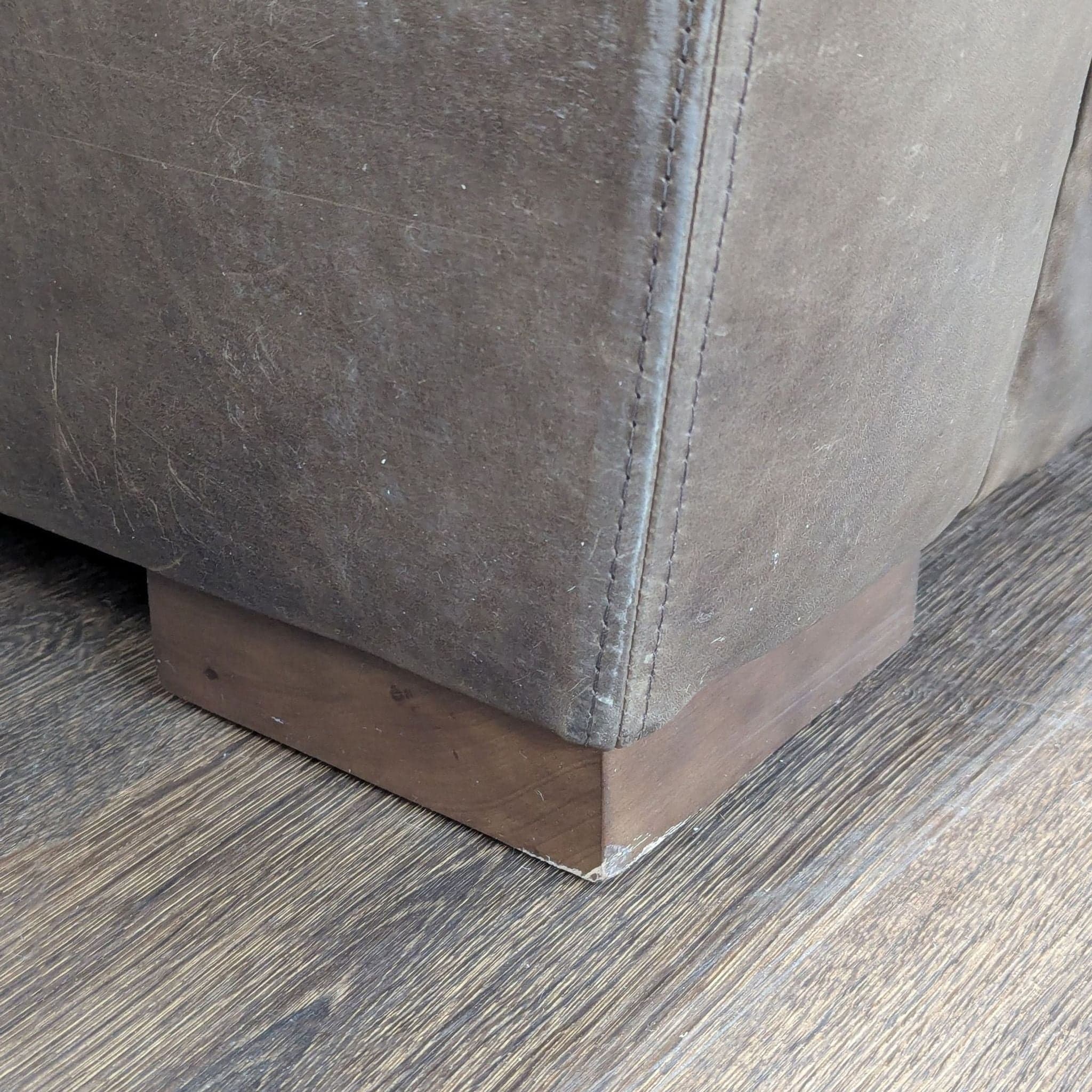 Restoration Hardware Maxwell Brown Leather Sectional Sofa – Spacious and Comfortable - Thumbnail 6