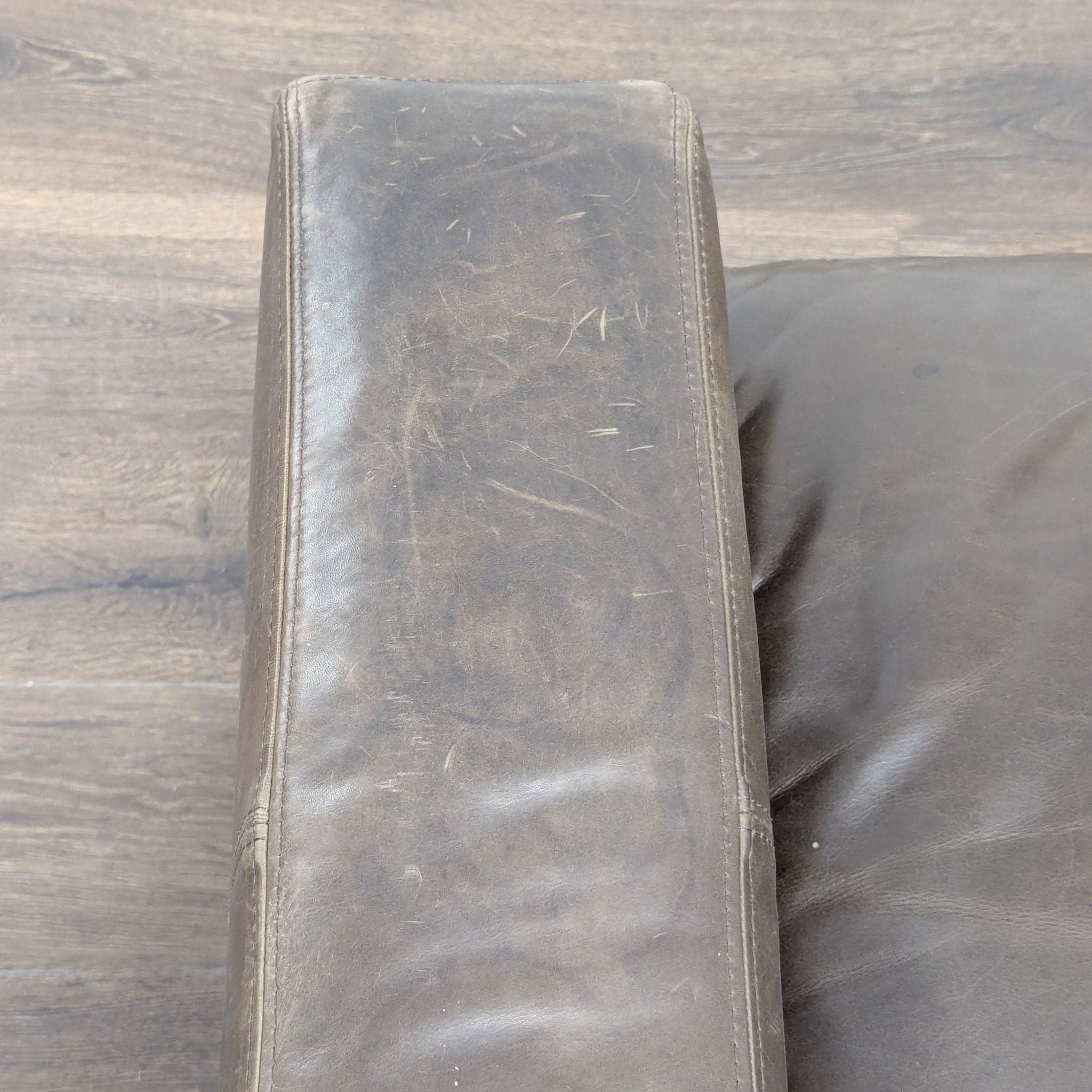 Restoration Hardware Maxwell Brown Leather Sectional Sofa – Spacious and Comfortable - Thumbnail 5