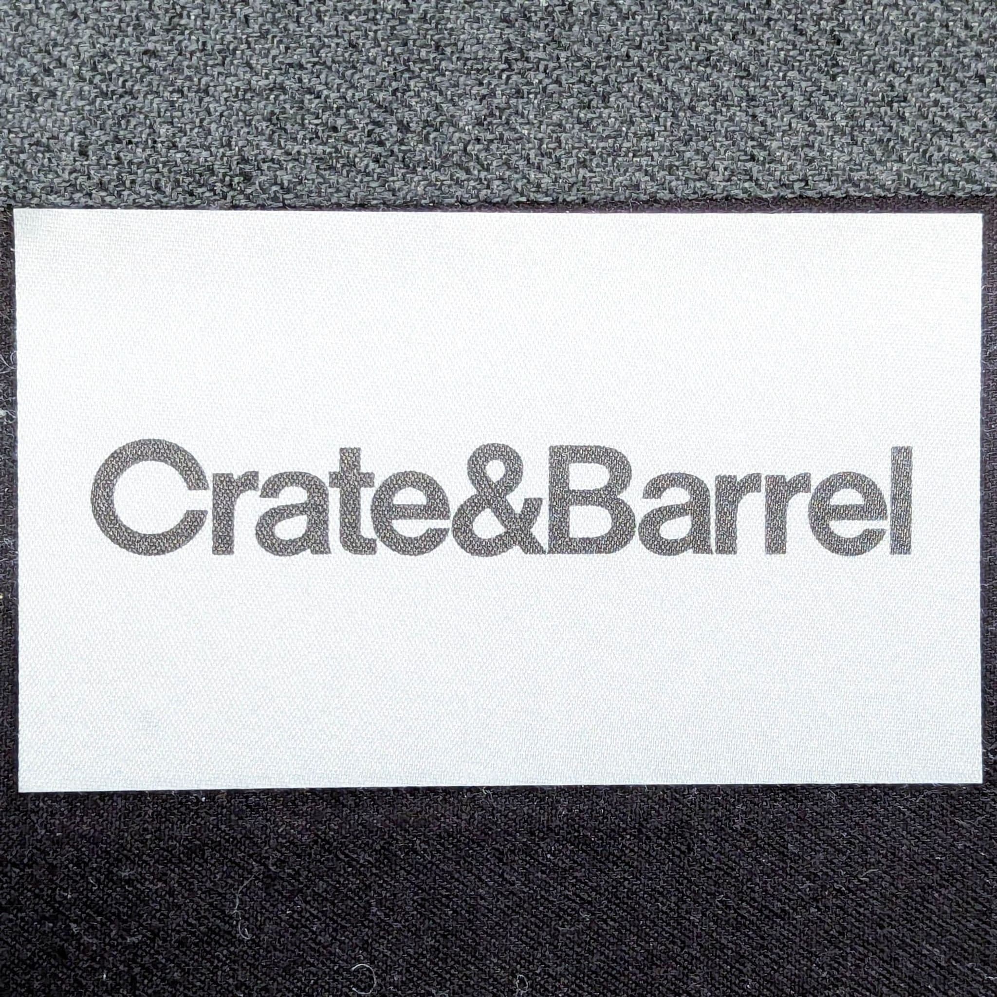 Crate & Barrel Petrie Modern Gray Sectional Sofa with Chaise - Thumbnail 9