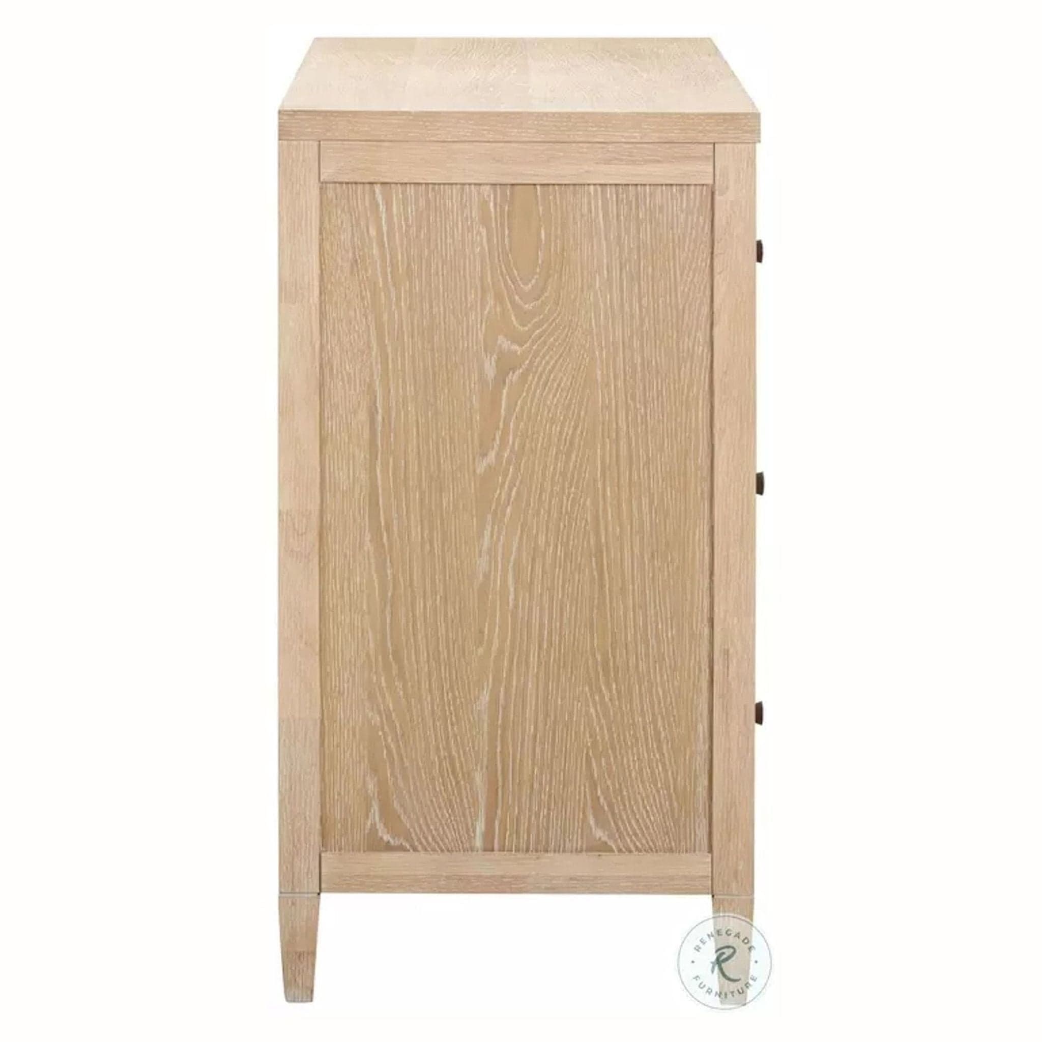 Bristol Park Whitewashed Oak Wood 6-Drawer Dresser - Thumbnail 6
