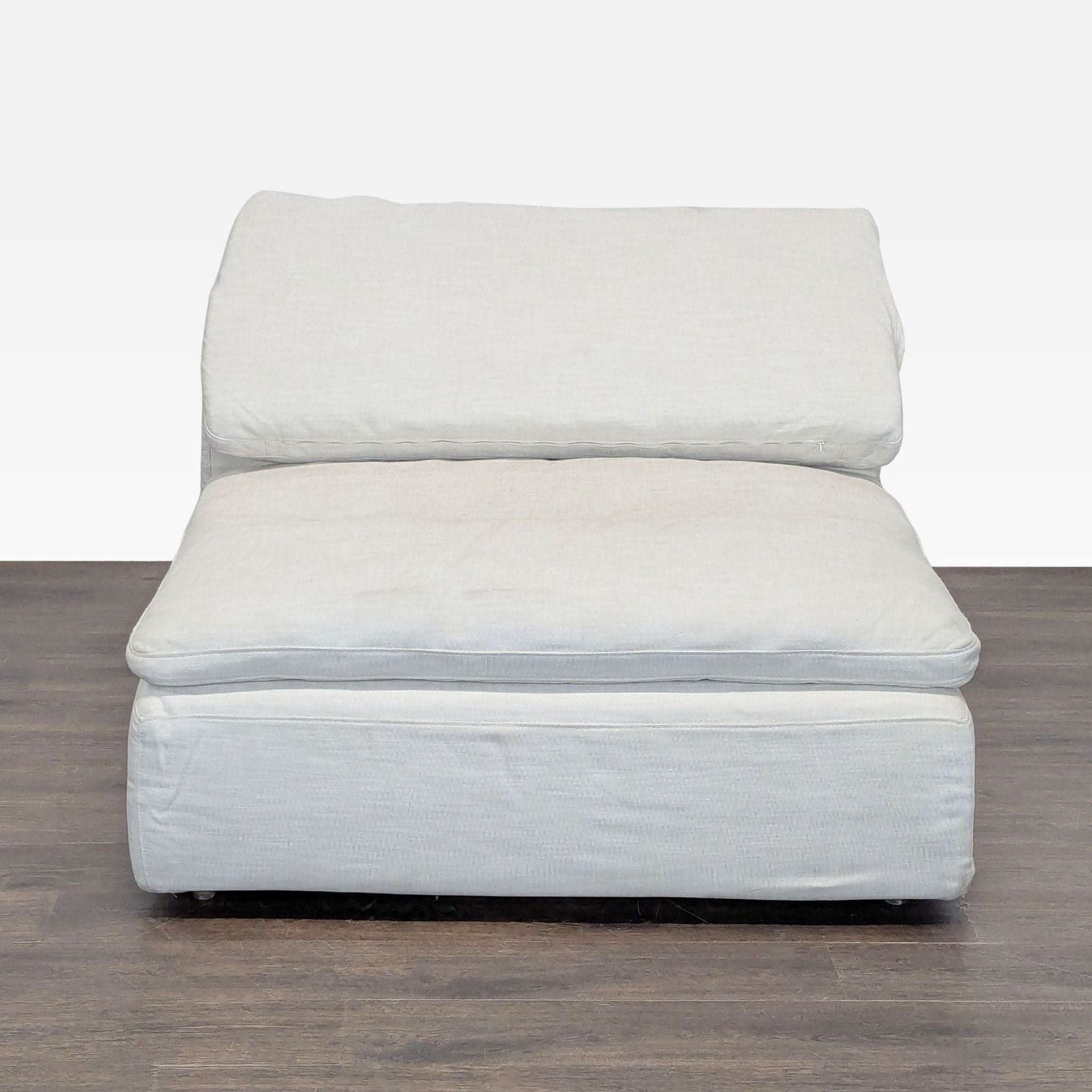 Restoration Hardware Cloud Armless Sectional Chair - Image 1