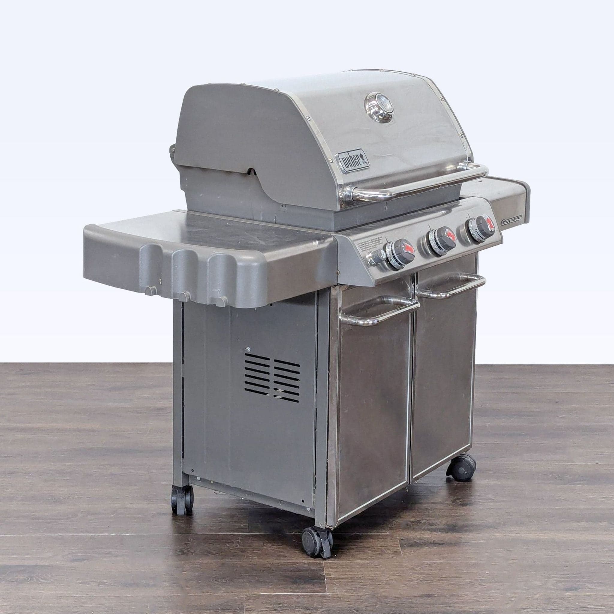 Weber Genesis 3-Burner Gas Grill with Side Tables and Storage - Thumbnail 3