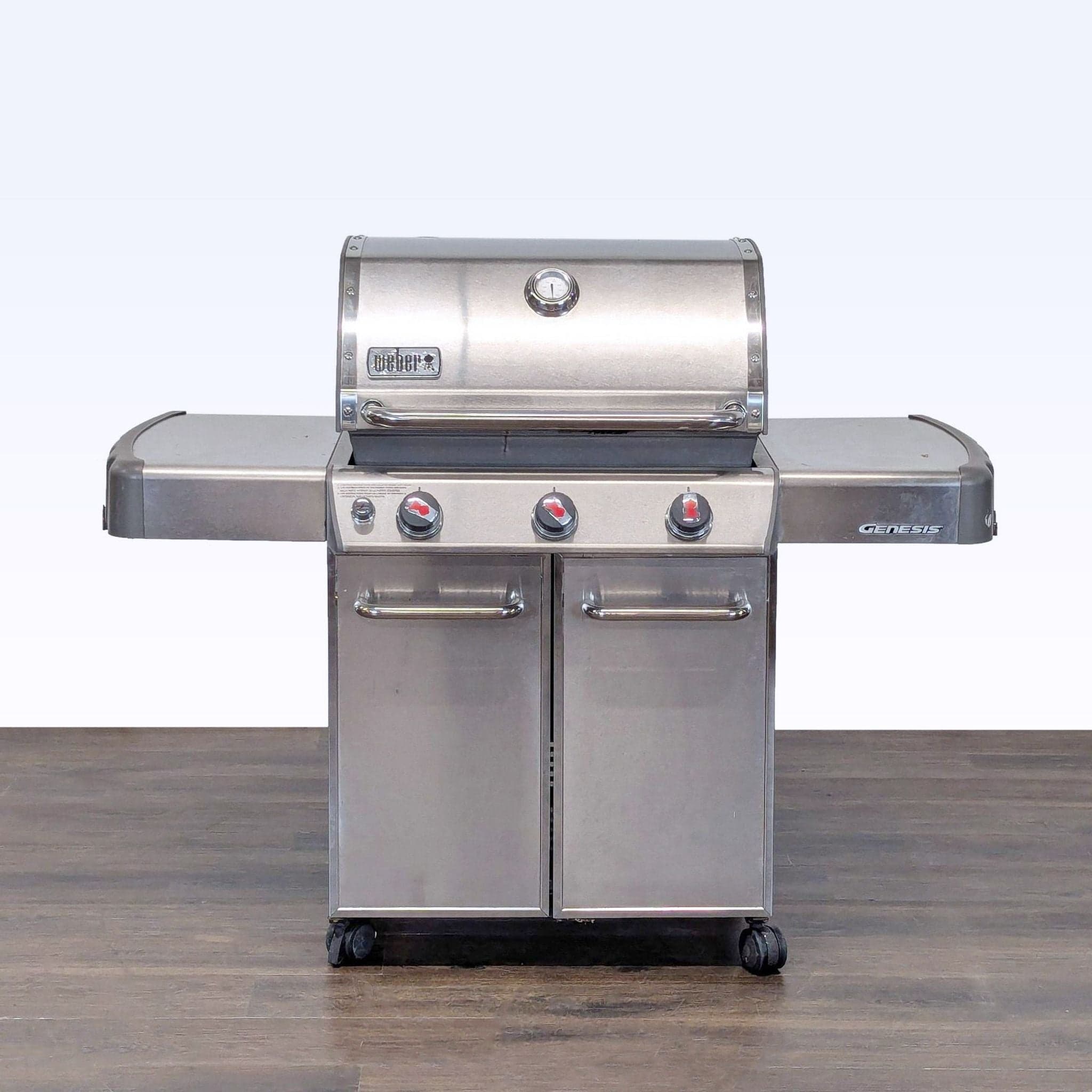 Weber Genesis 3-Burner Gas Grill with Side Tables and Storage - Image 1