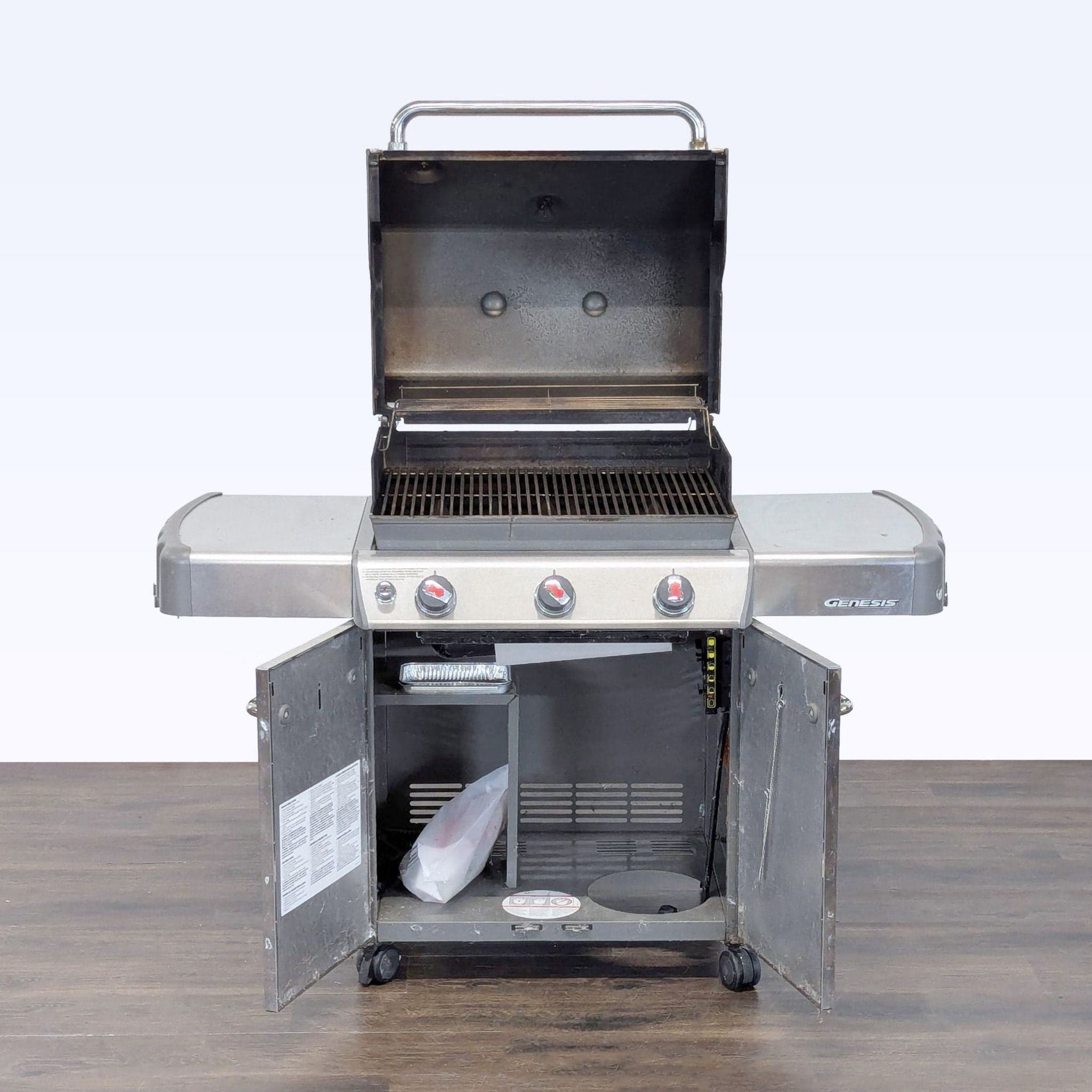 Weber Genesis 3-Burner Gas Grill with Side Tables and Storage - Thumbnail 9