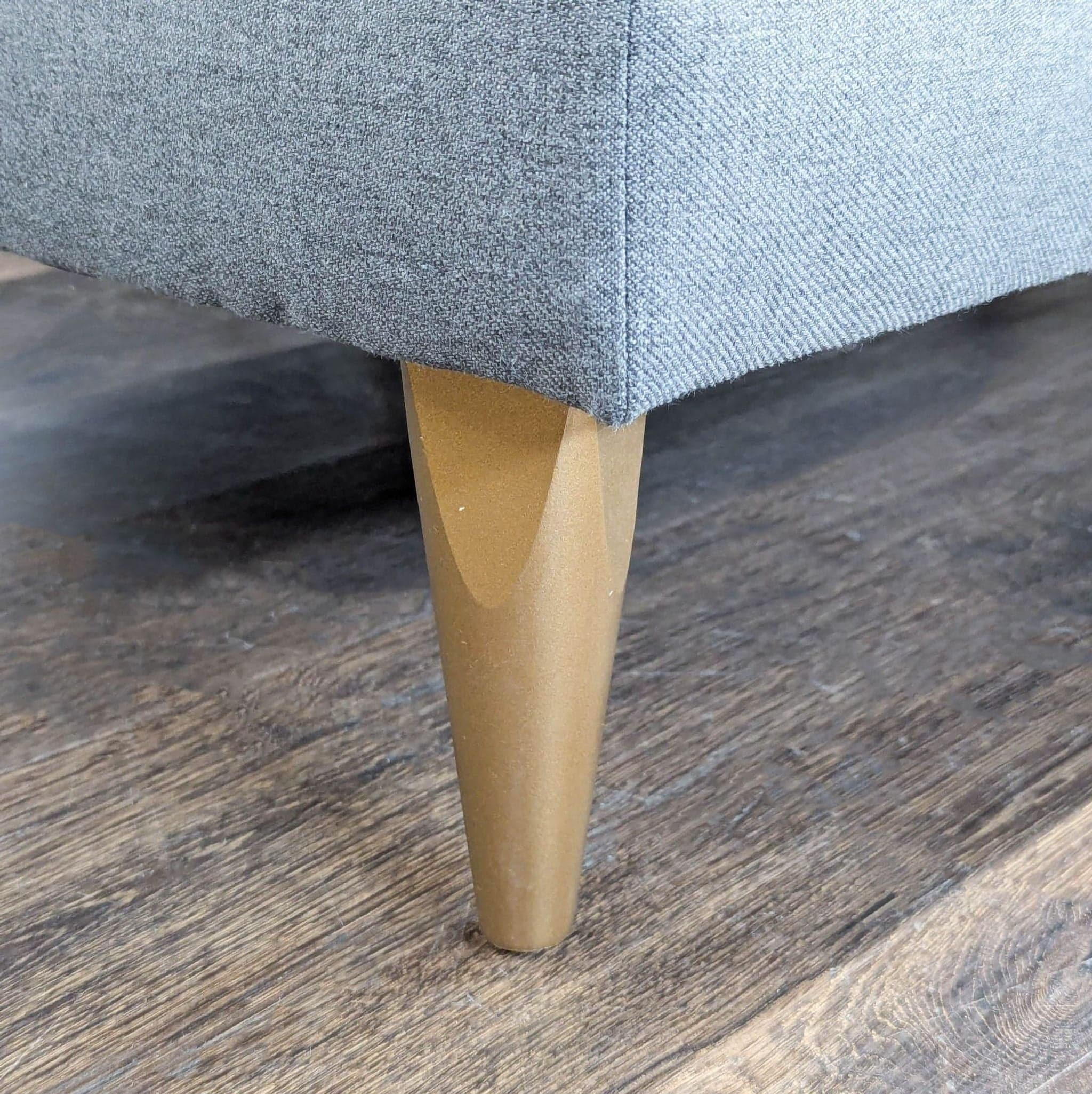 Crate & Barrel Petrie Modern Gray Sectional Sofa with Chaise - Thumbnail 7