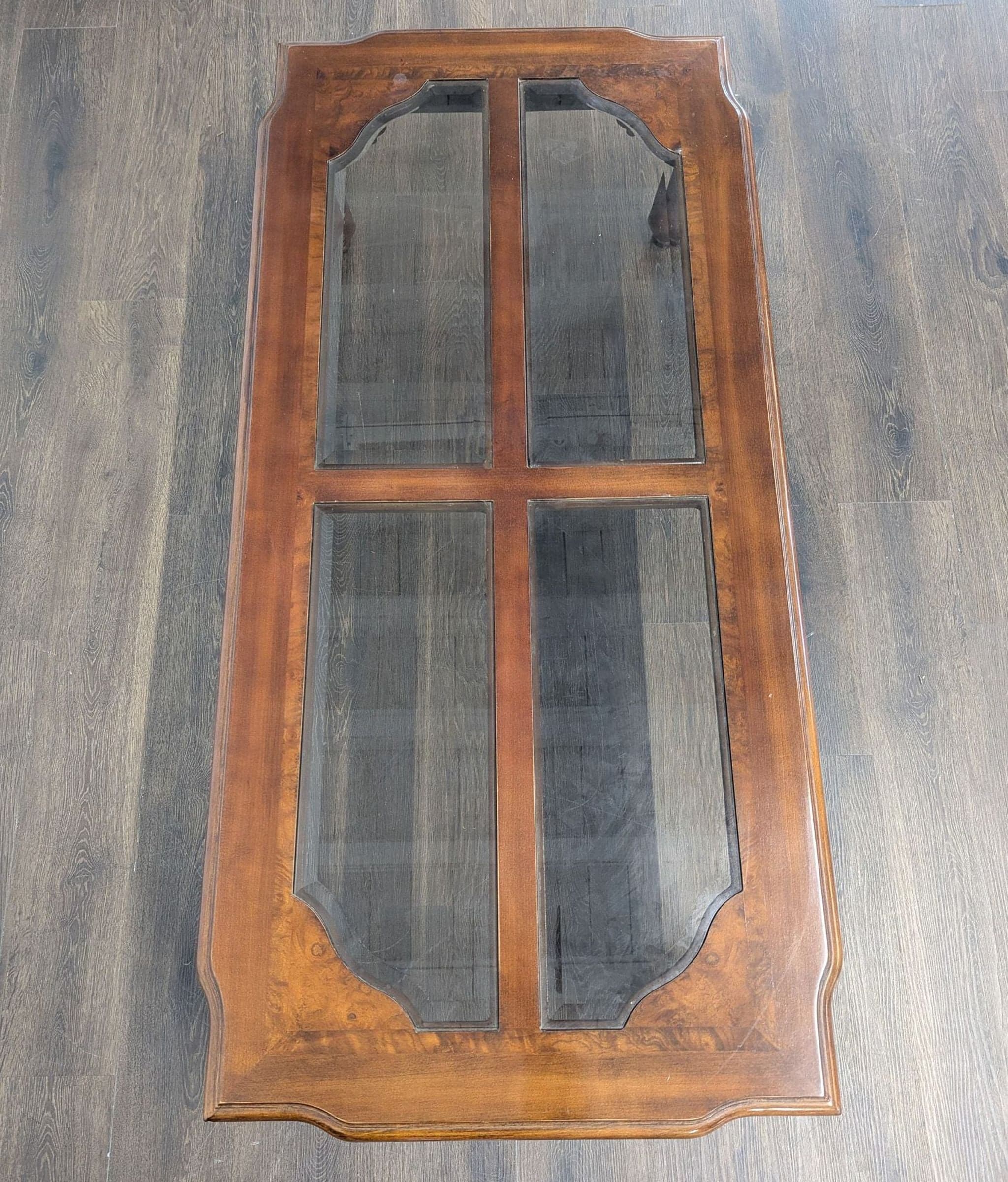 Carved Cherrywood Coffee Table - Thumbnail 5