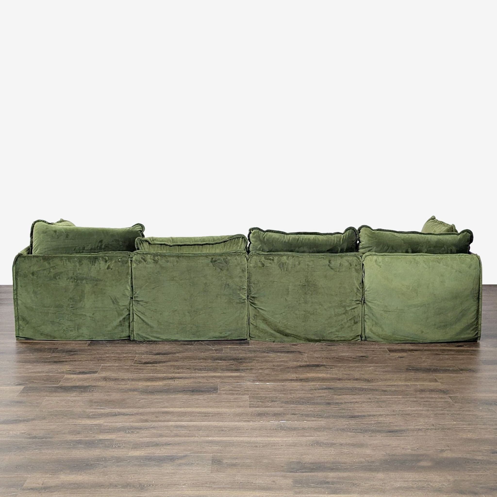 Anabei Modern Modular Washable Sectional in Olivine - Thumbnail 10