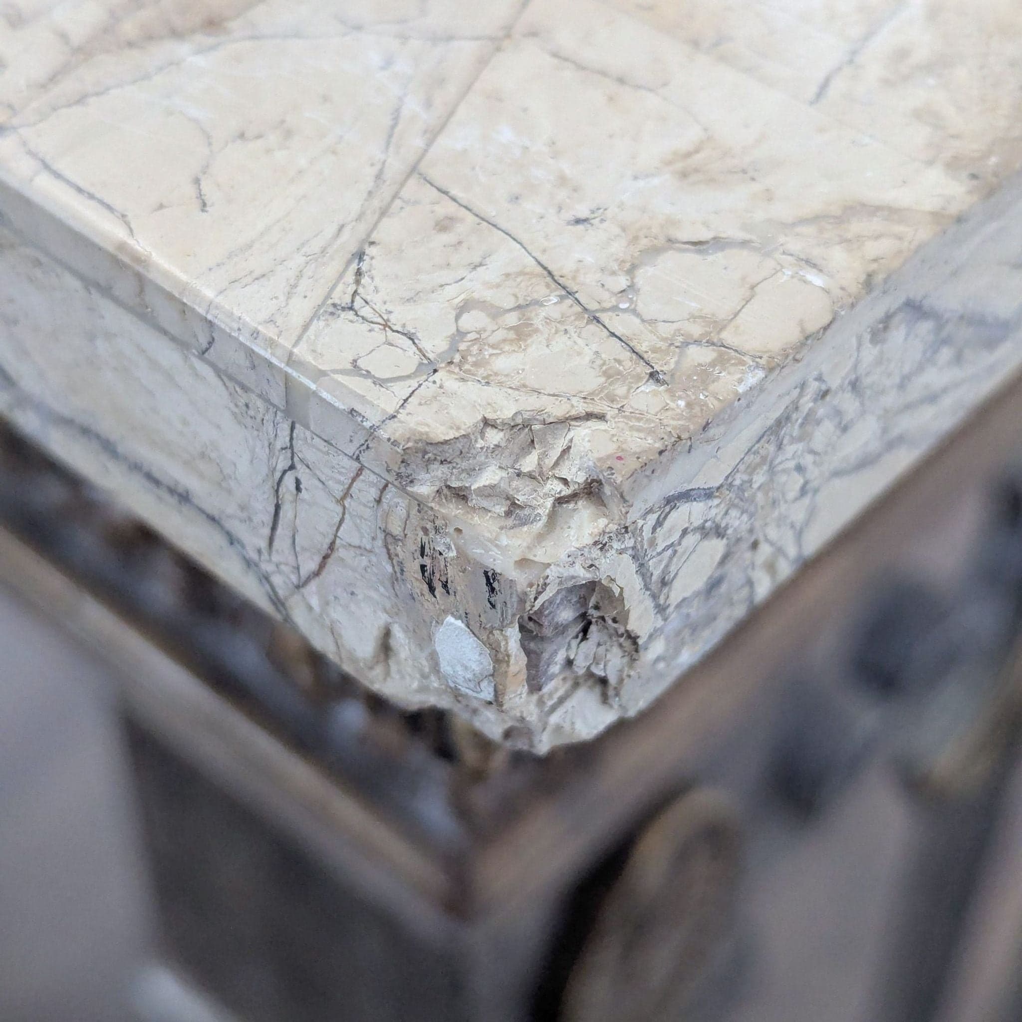 Maitland Smith Marble Top Console Table - Thumbnail 4