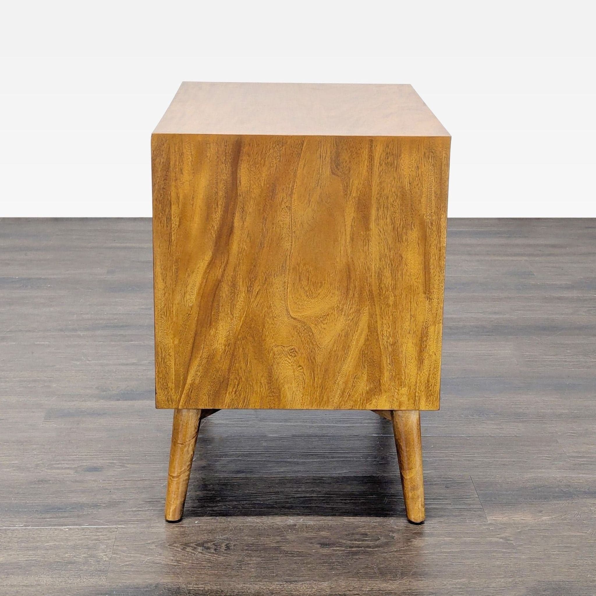 Najarian Furniture Two Drawer Mid-Century Nightstand - Thumbnail 3