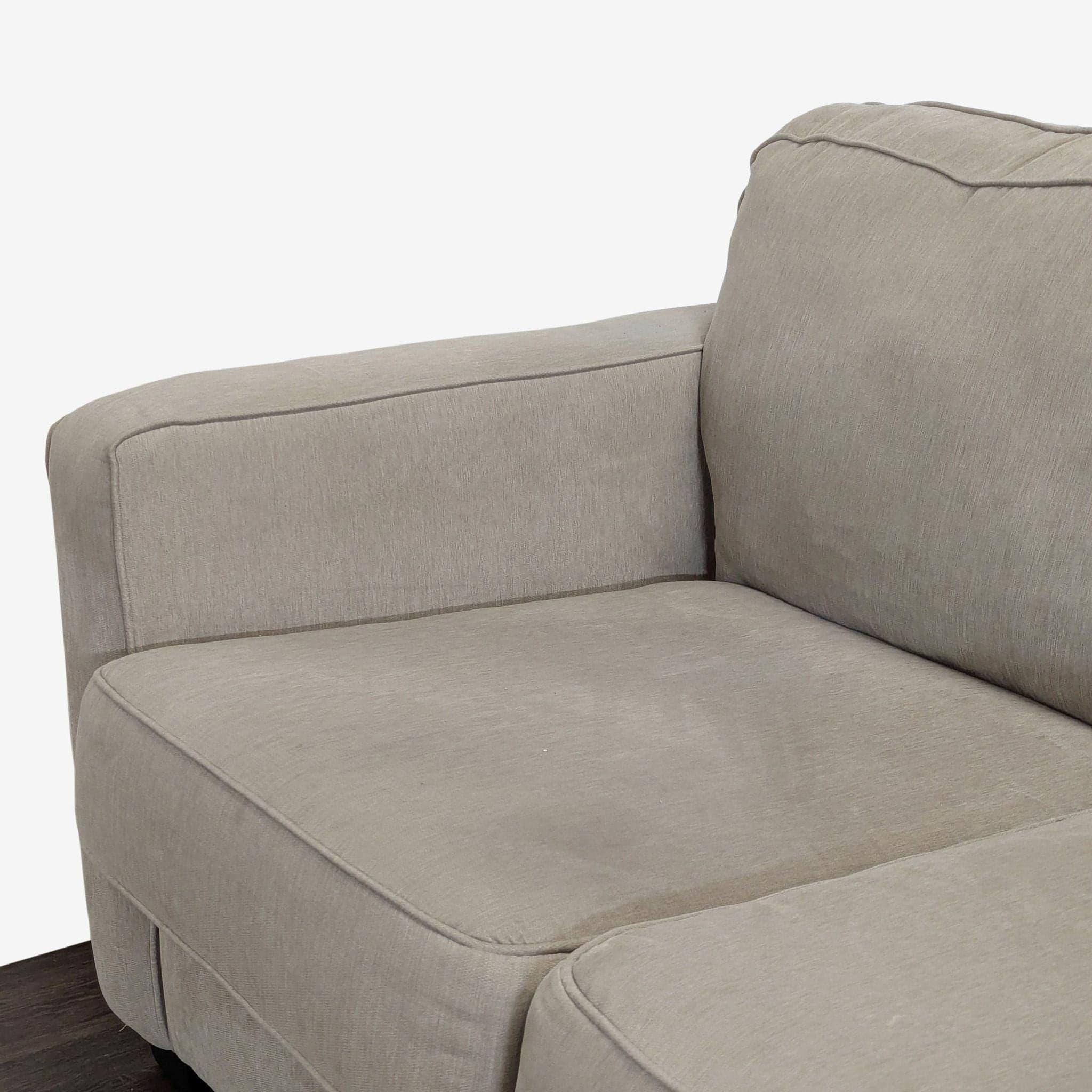 Ashley Furniture Beige Loveseat – Comfortable 2-Seater Sofa - Thumbnail 4