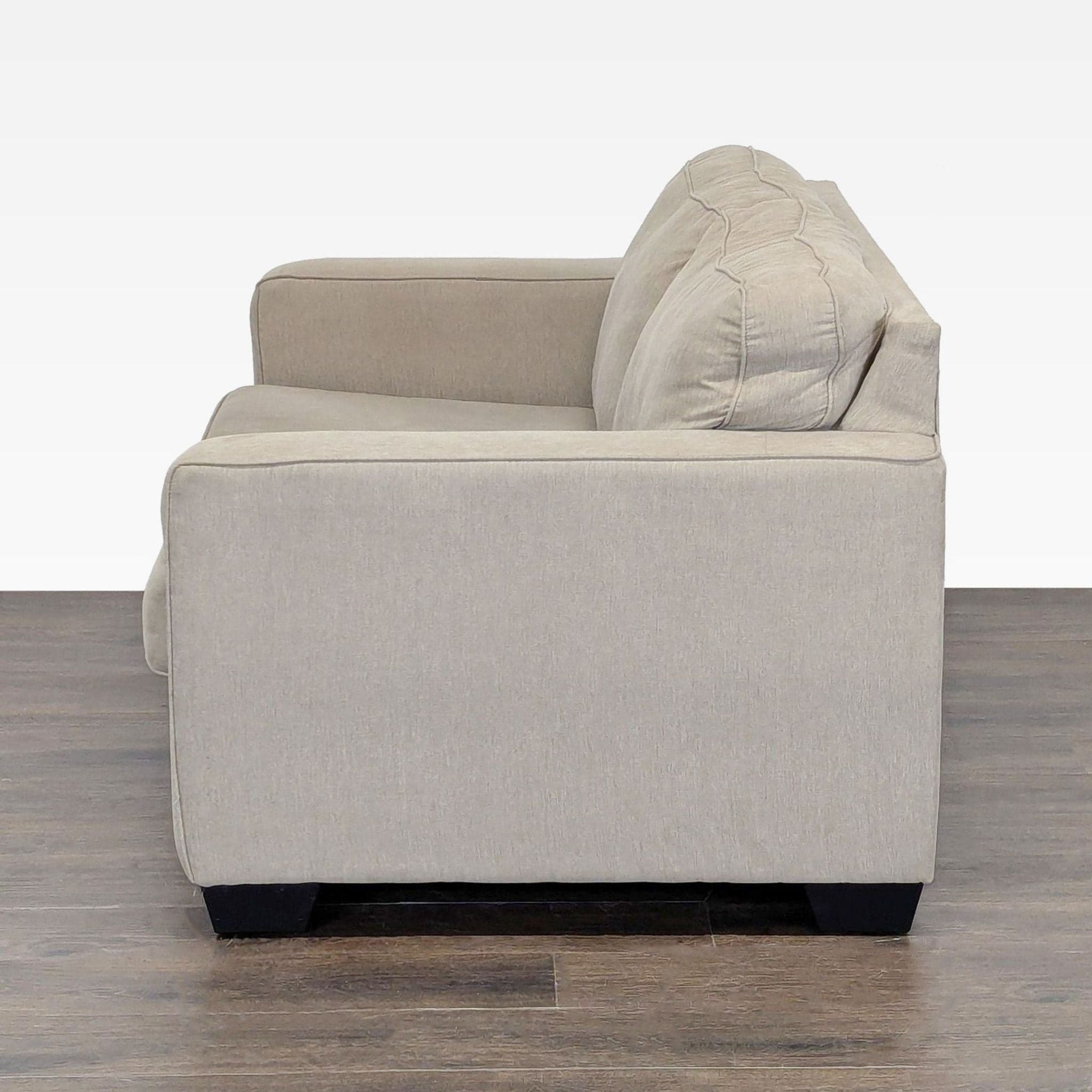 Ashley Furniture Beige Loveseat – Comfortable 2-Seater Sofa - Thumbnail 3