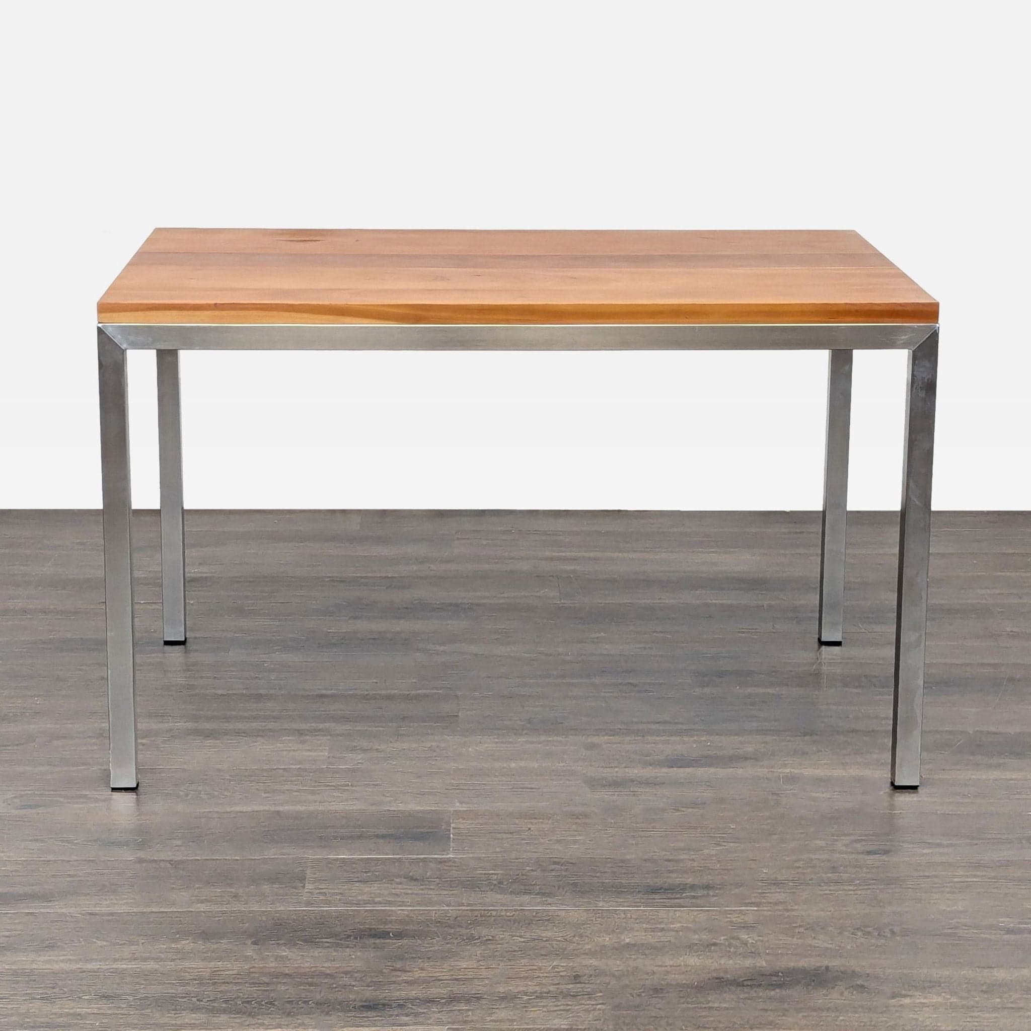 Wood Top Parsons Dining Table - Image 1