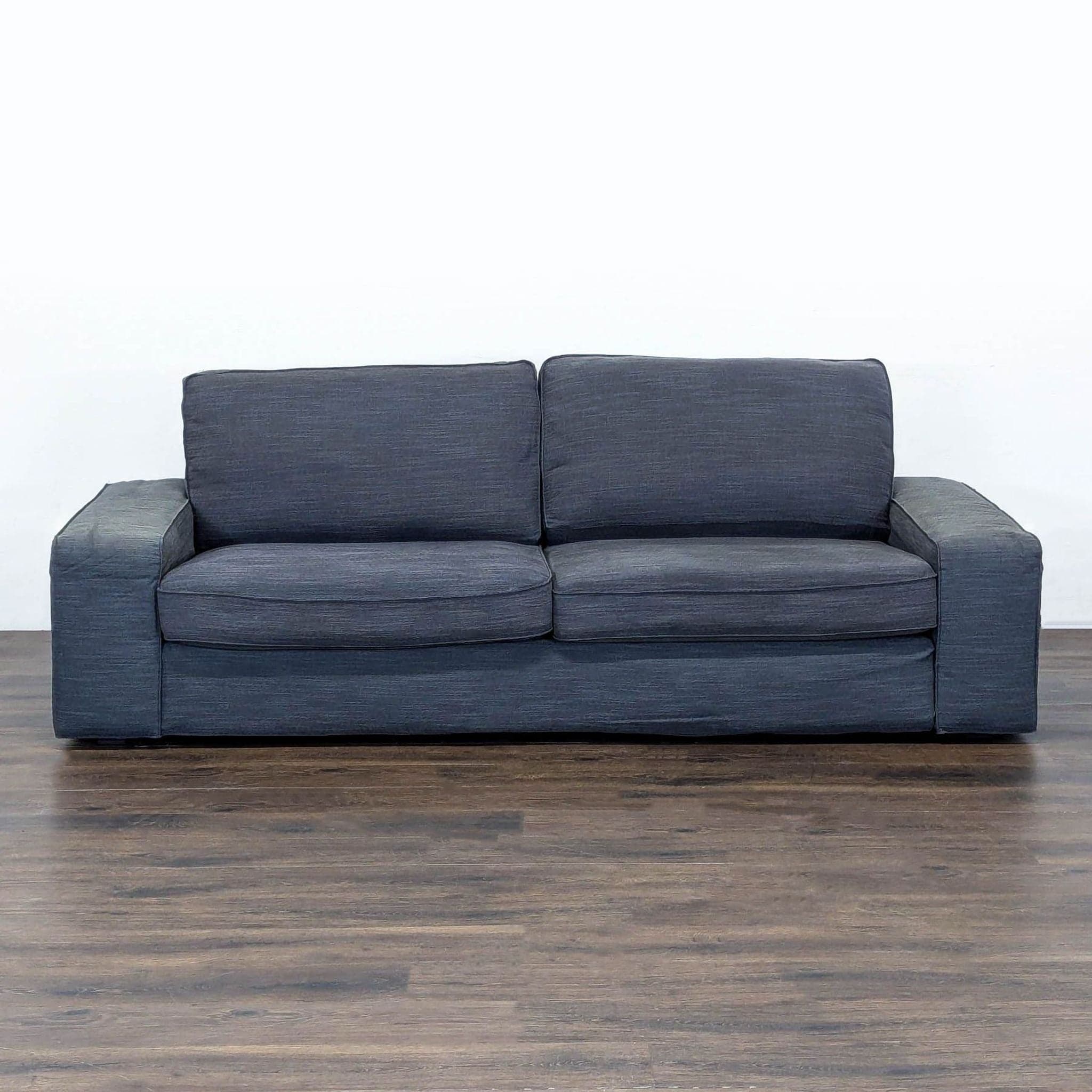 Ikea Kivick 3-Seat Sofa in Dark Gray Fabric – Modern and Comfortable - Image 1