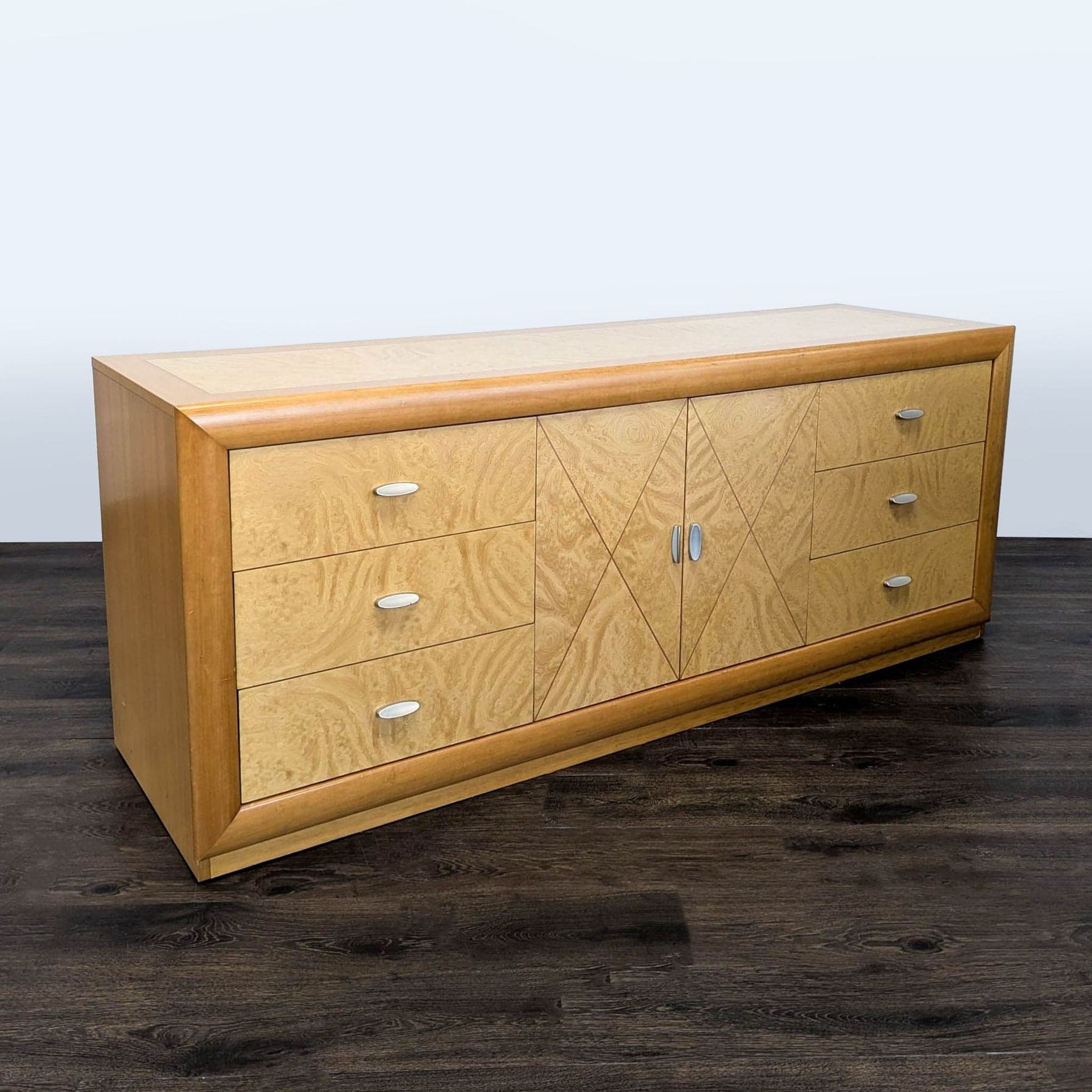 Calligaris Italian Furniture Modern 6-Drawer Dresser with Center Cabinet - Thumbnail 3