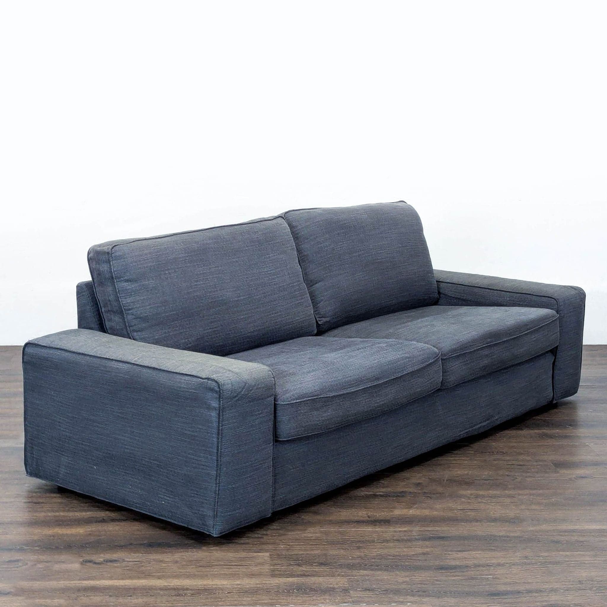 Ikea Kivick 3-Seat Sofa in Dark Gray Fabric – Modern and Comfortable - Thumbnail 2