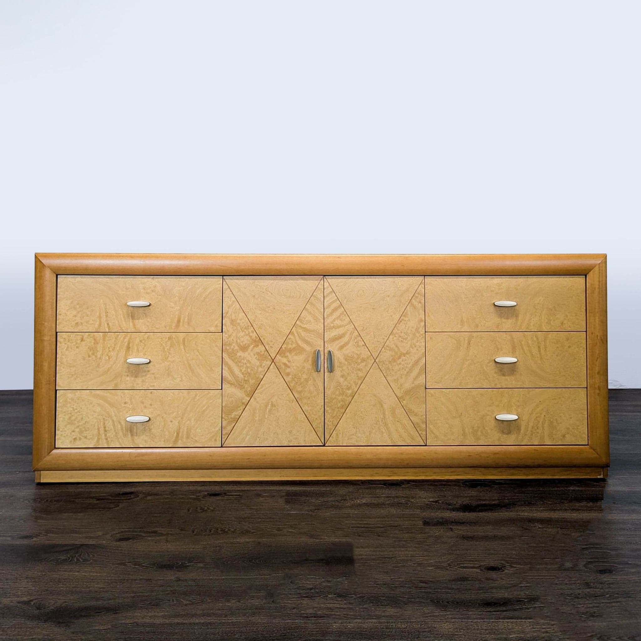 Calligaris Italian Furniture Modern 6-Drawer Dresser with Center Cabinet - Image 1