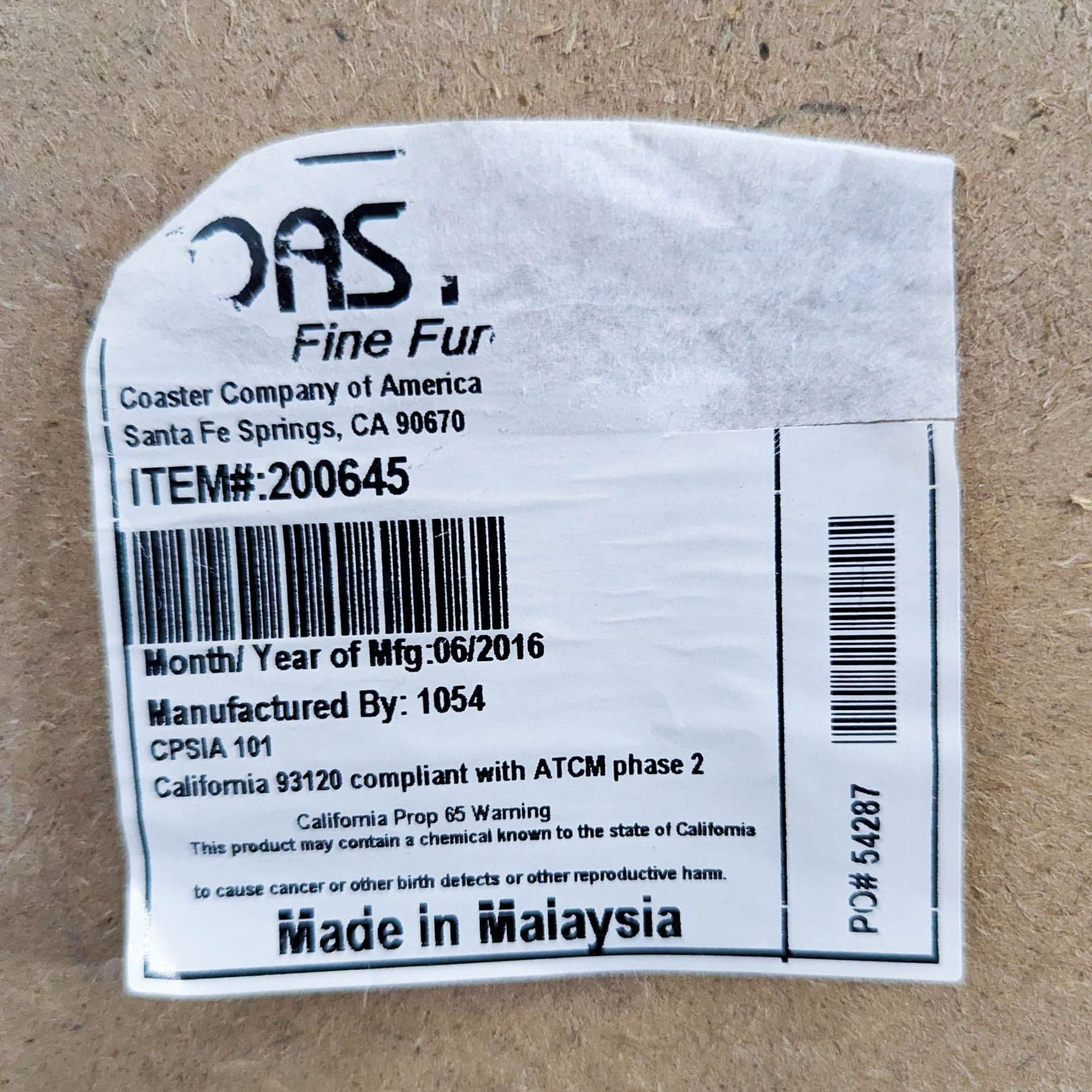 Coaster 6-Drawer Tall Wood Dresser in Walnut Finish - Thumbnail 8