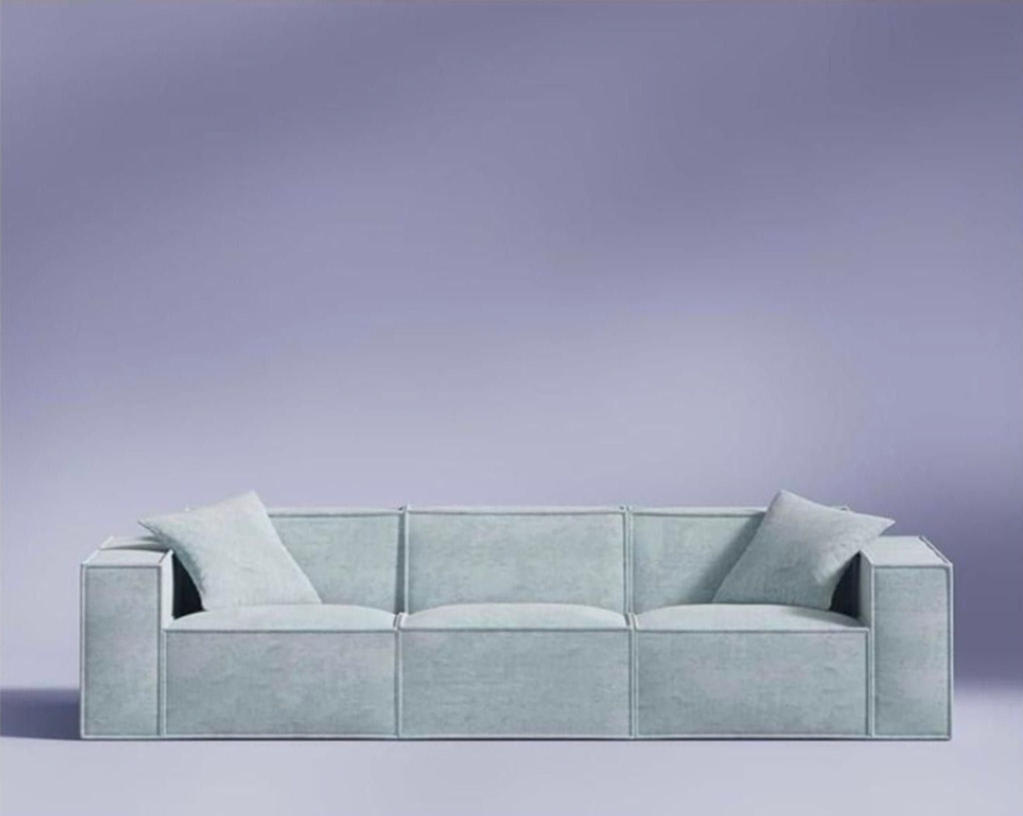 Rove Lab M1 3-Seat Sofa in Hydrogen Blue – New In Box - Image 1