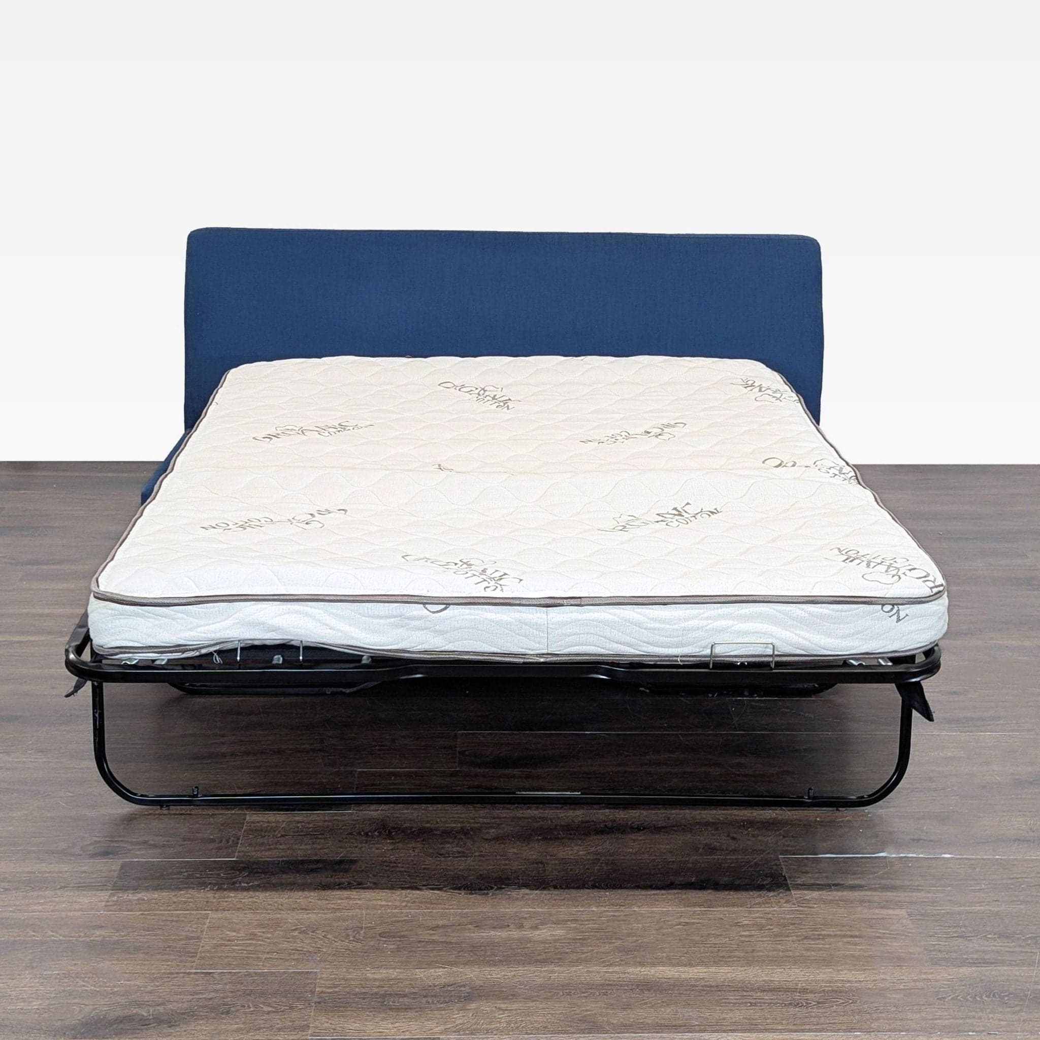 Viesso Blue Sleeper Sofa with Pull-Out Bed - Thumbnail 2