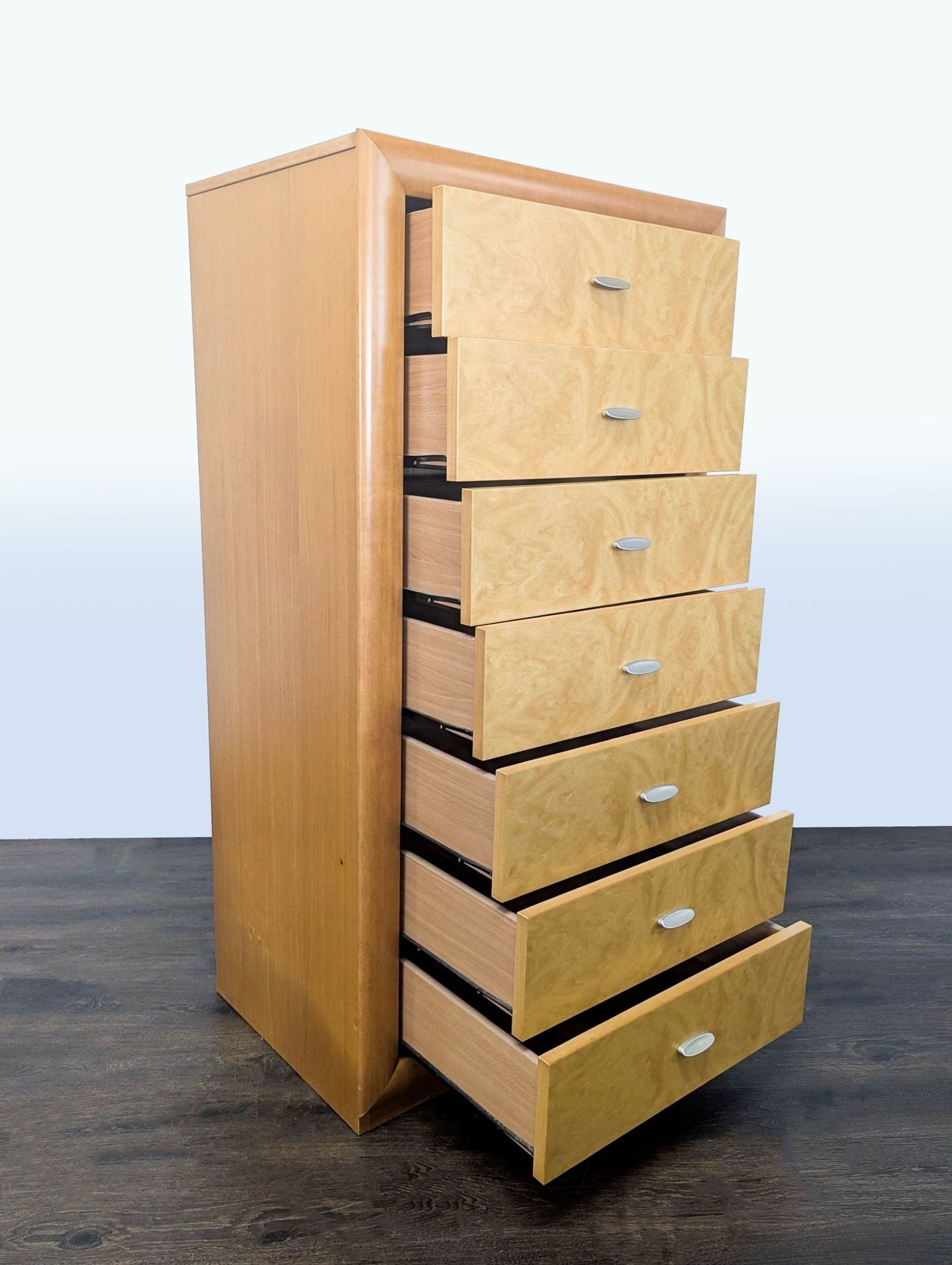 Calligaris Italian Furniture Tall 7-Drawer Wood Dresser - Thumbnail 2