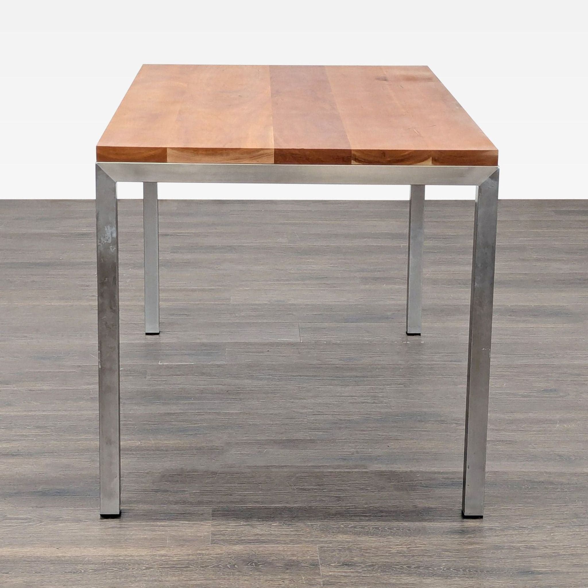 Wood Top Parsons Dining Table - Thumbnail 2