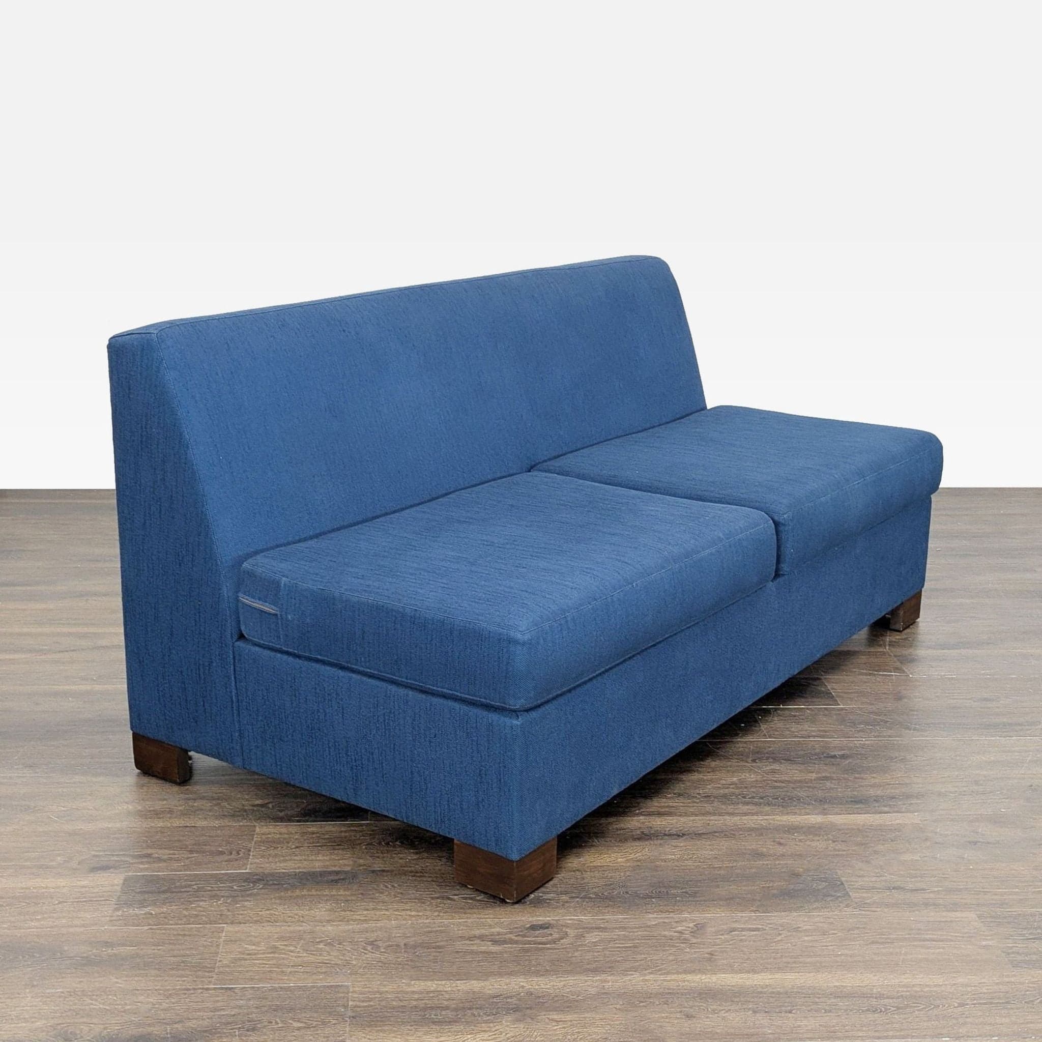 Viesso Blue Sleeper Sofa with Pull-Out Bed - Thumbnail 8