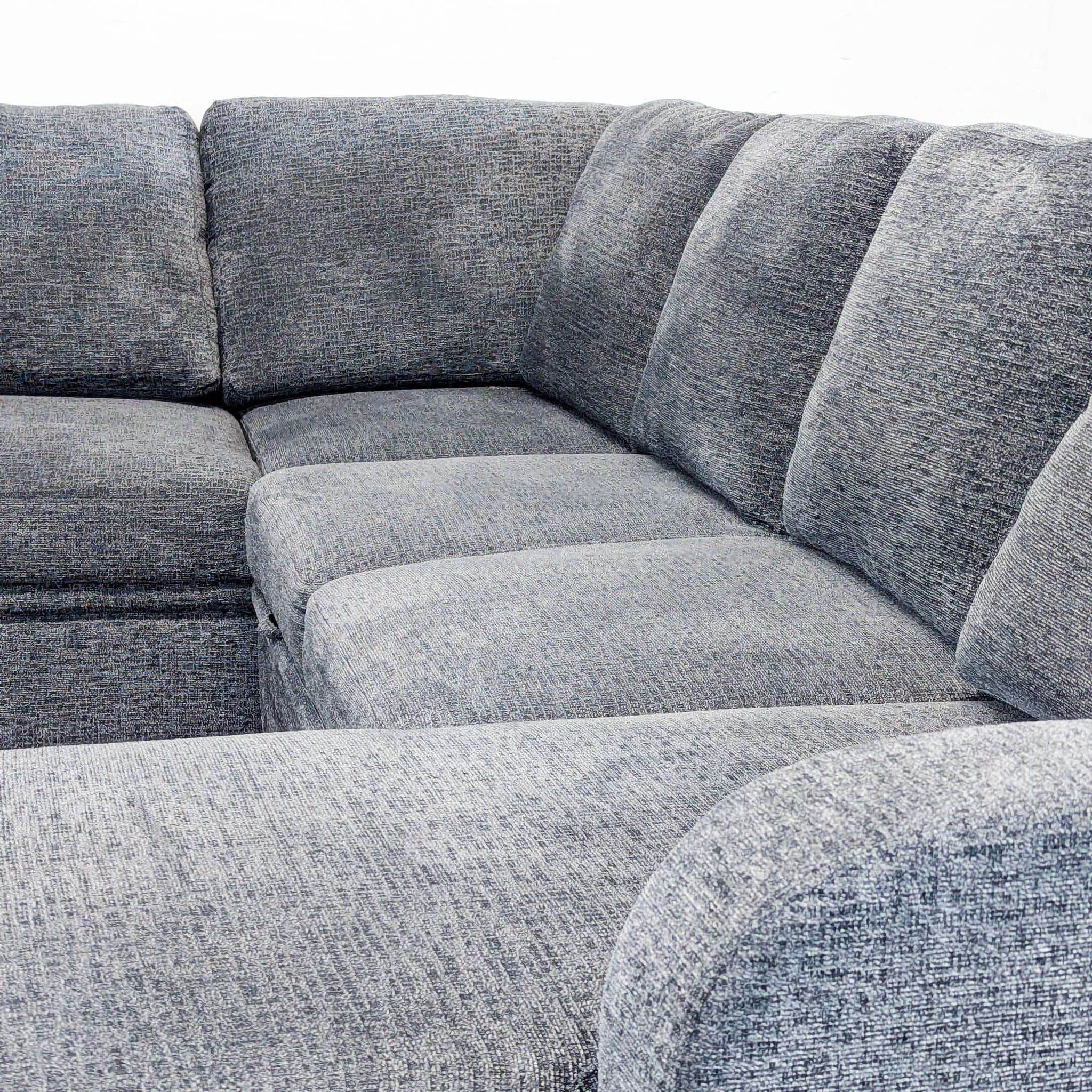 Lifestyle Solutions Edgewood Modern Gray Sectional Sofa with Storage and Built-In Power Outlet - Thumbnail 8