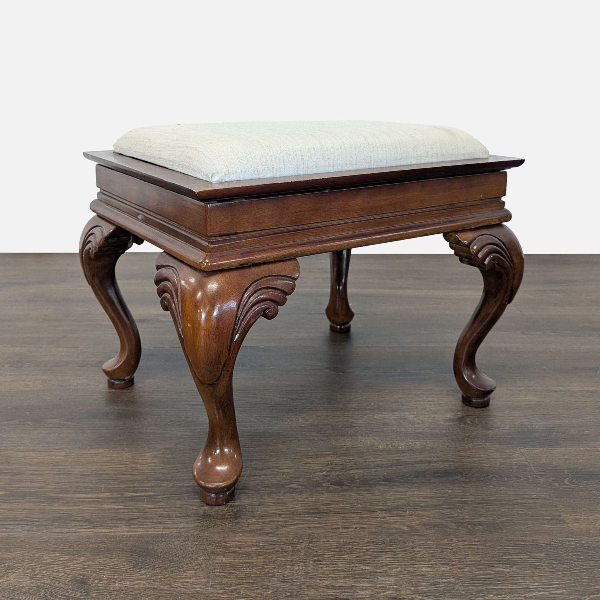 Cherrywood Ottoman with Cushion - Thumbnail 10