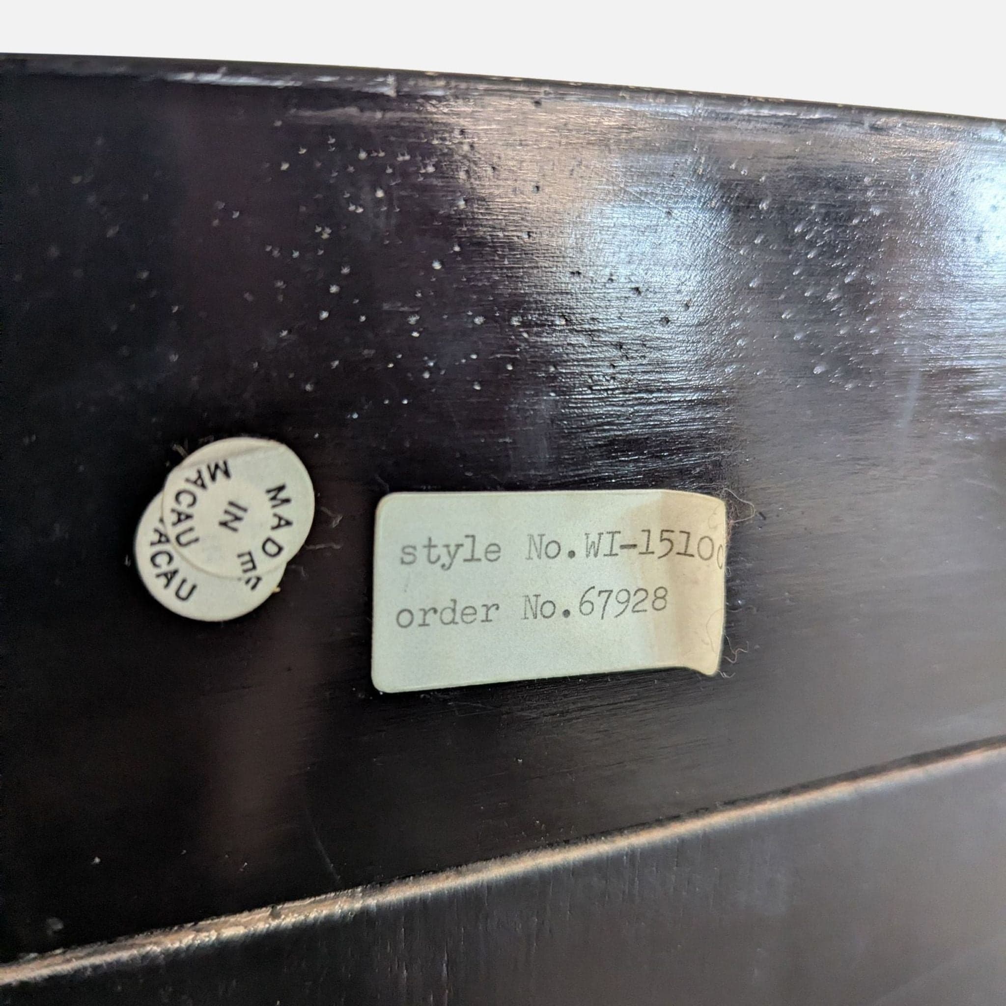 Asian Inspired Lacquered Wood Framed Mirror - Thumbnail 6