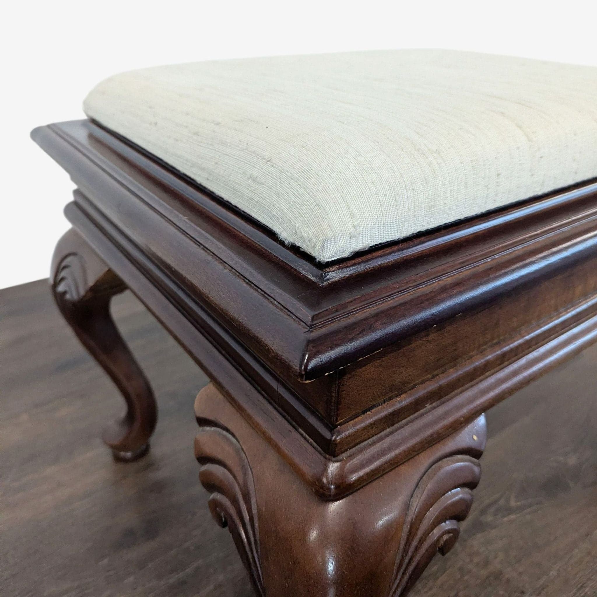 Cherrywood Ottoman with Cushion - Thumbnail 7