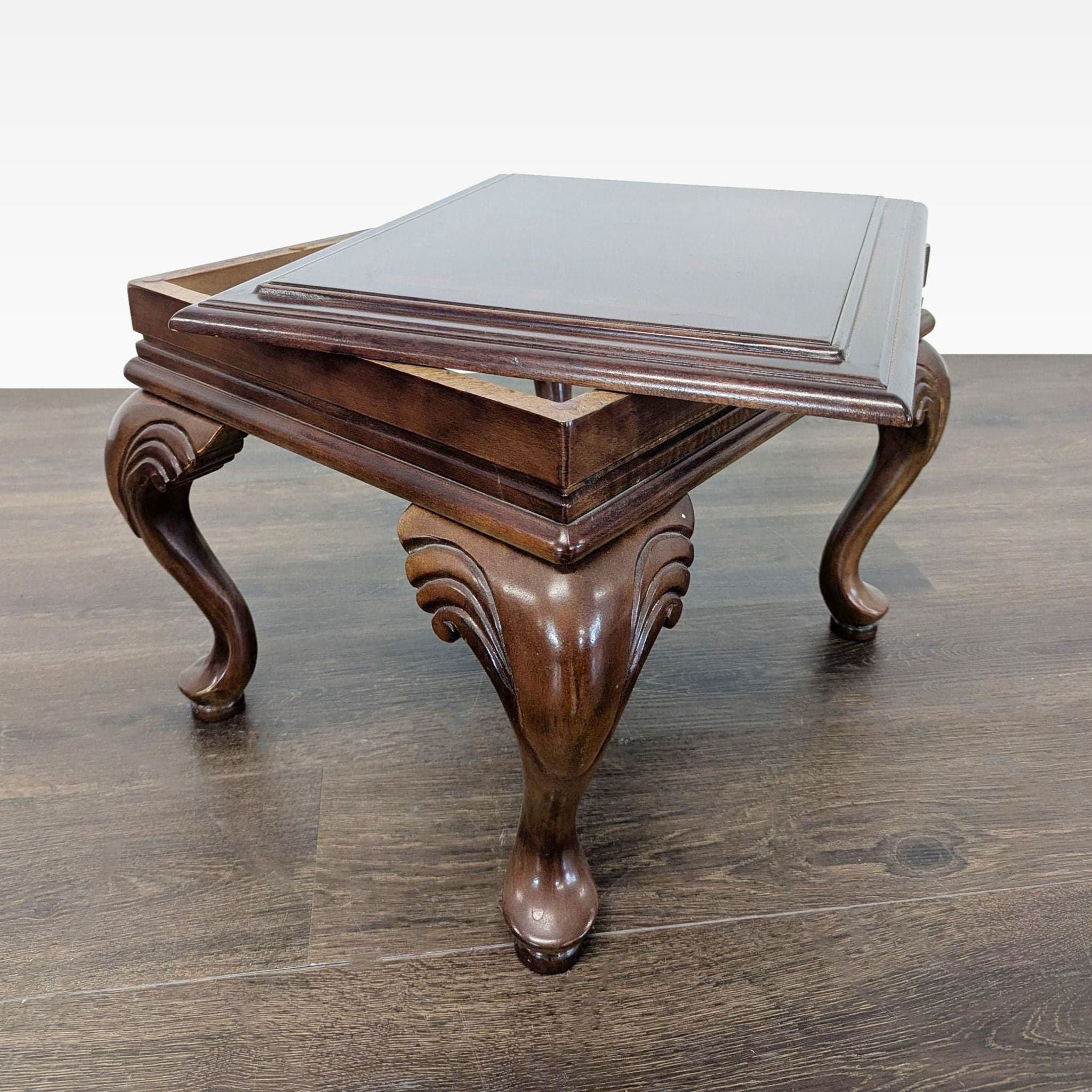 Cherrywood Ottoman with Cushion - Thumbnail 8