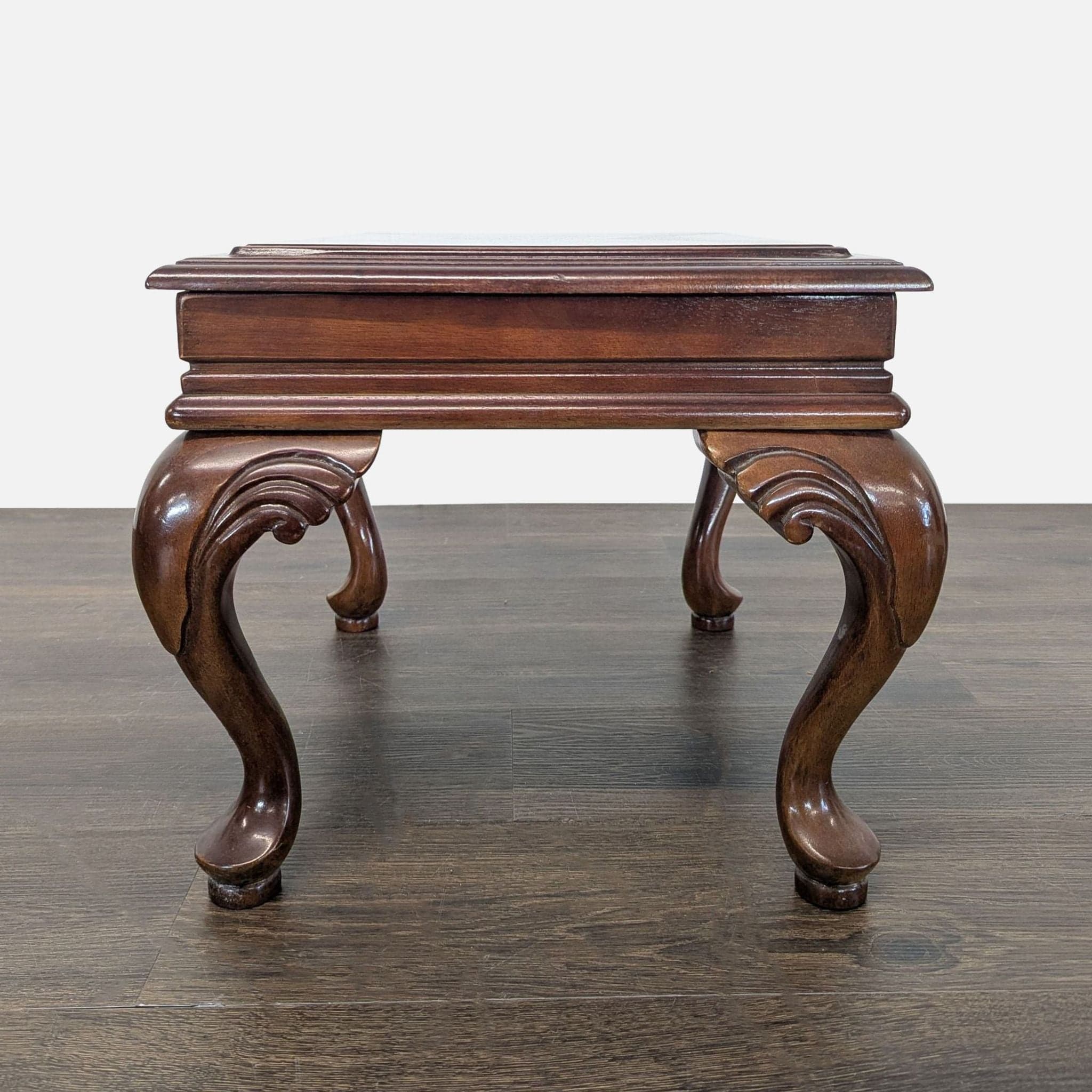 Cherrywood Ottoman with Cushion - Thumbnail 4