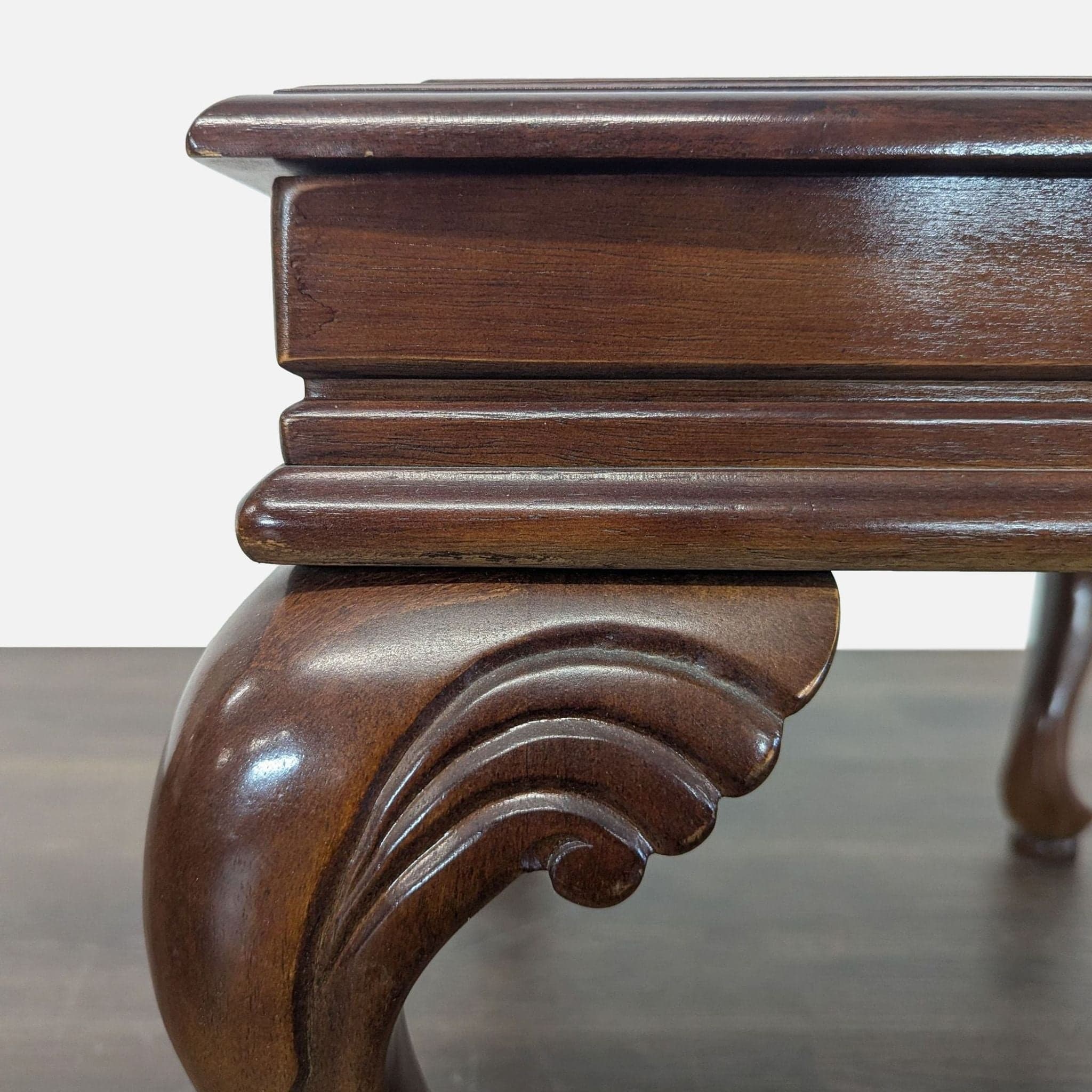 Cherrywood Ottoman with Cushion - Thumbnail 9