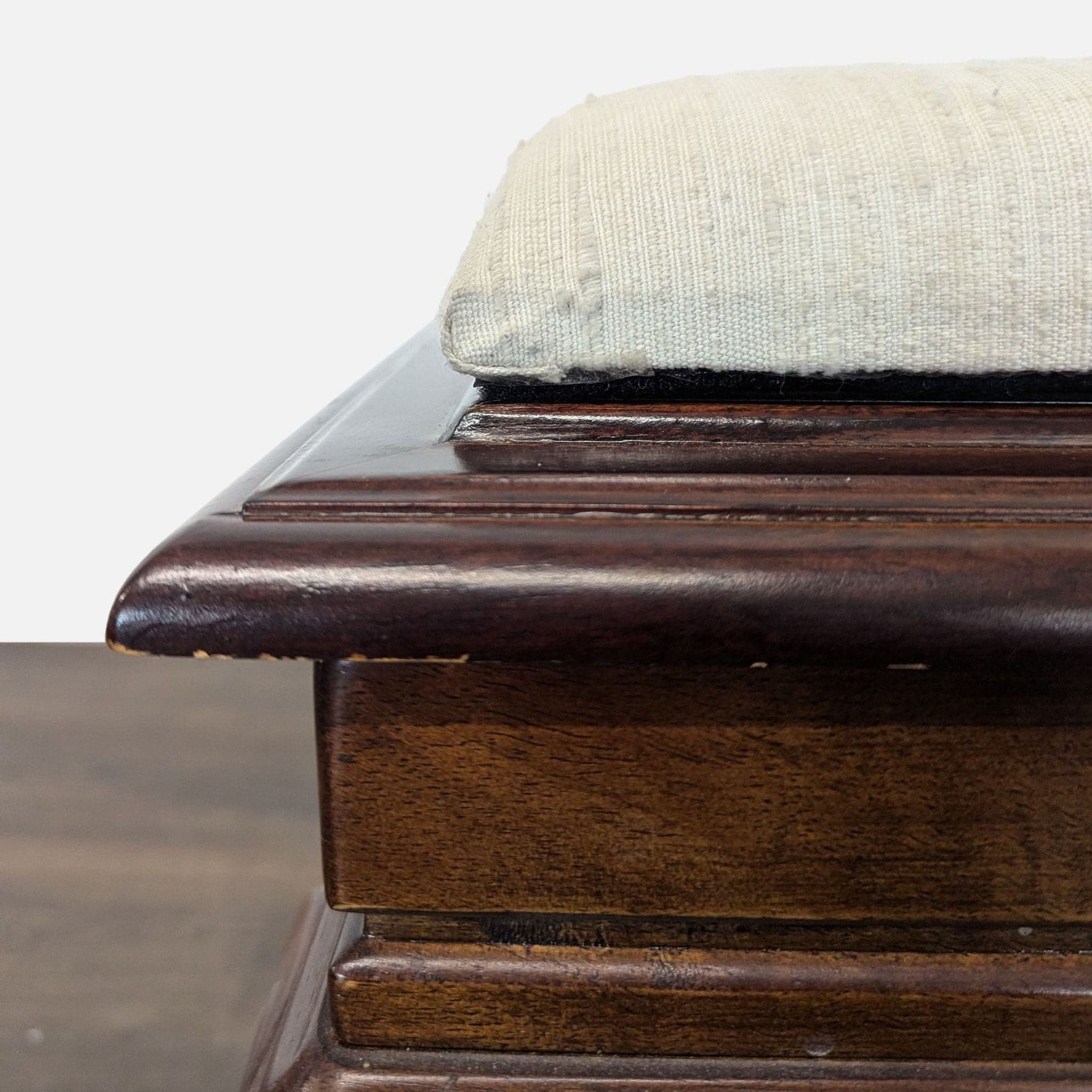 Cherrywood Ottoman with Cushion - Thumbnail 6