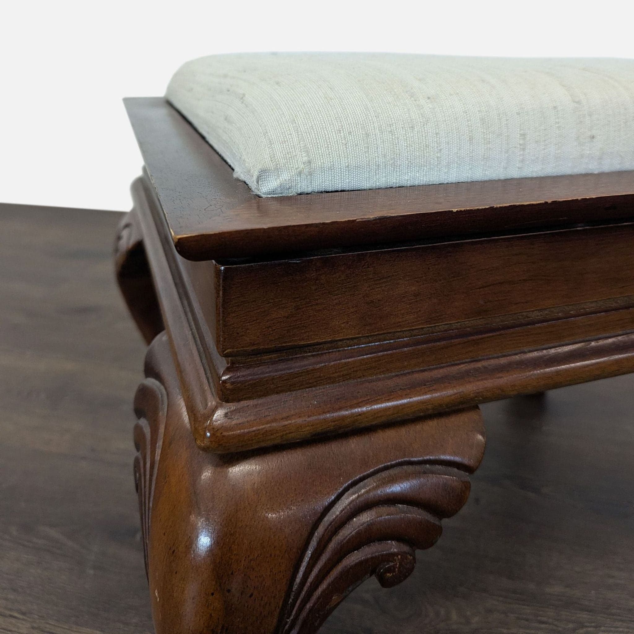 Cherrywood Ottoman with Cushion - Thumbnail 11