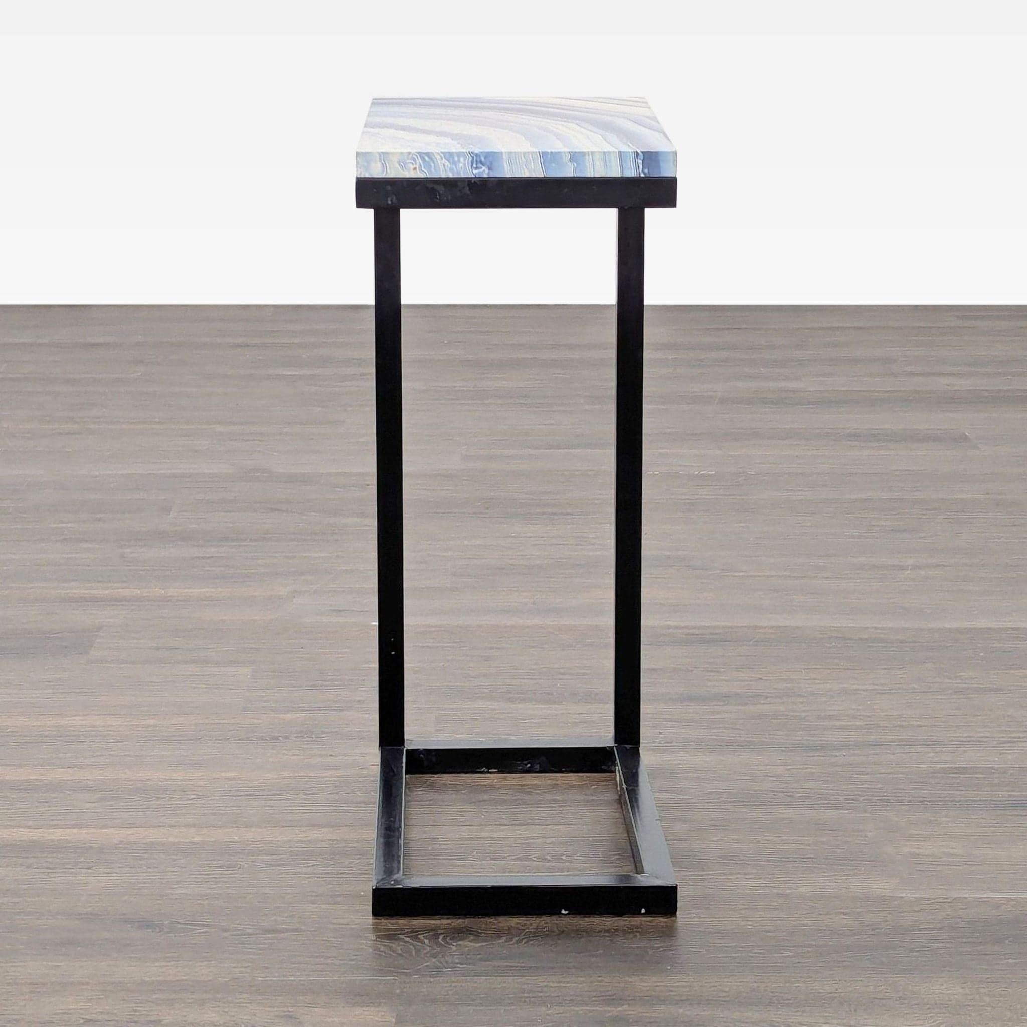 "C" Table with a Faux Stone Top - Thumbnail 8