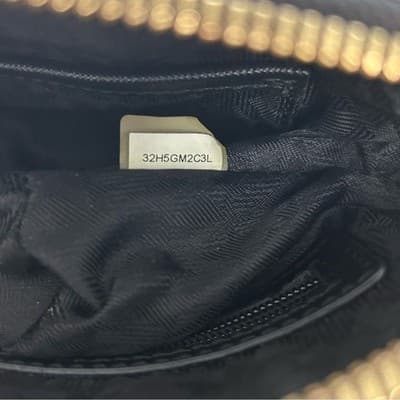 Michael Kors Black Cindy Micro Studded Crossbody - Thumbnail 7