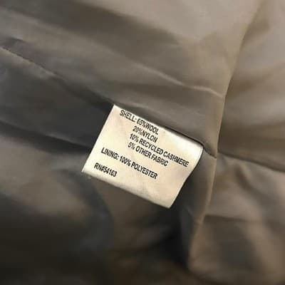 Calvin Klein Women's Double Breasted Wool Blend Peacoat Jacket Charcoal Gray 2 - Thumbnail 4