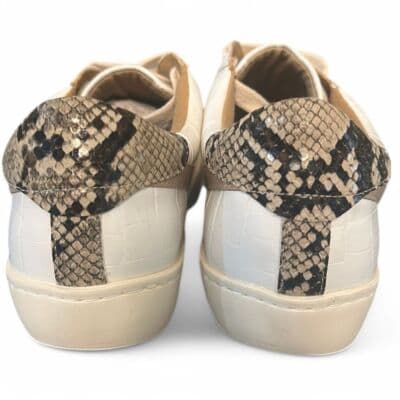 White Raven Kimia White Multi Animal Print Sneakers - Thumbnail 3