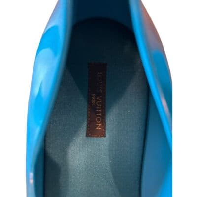 Louis Vuitton Elektrochoc Blue Rubber Sandals 38/8 - Thumbnail 6