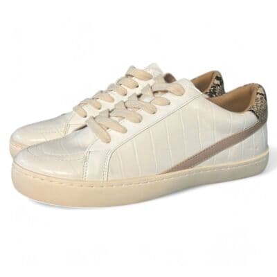 White Raven Kimia White Multi Animal Print Sneakers - Image 1