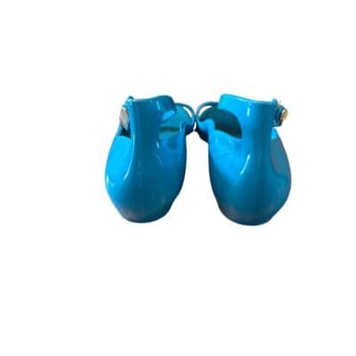 Louis Vuitton Elektrochoc Blue Rubber Sandals 38/8 - Thumbnail 3