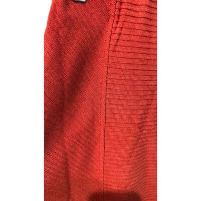 Band of the Free Ribbed Knit Orange Midi Skirt X-Small - Thumbnail 2