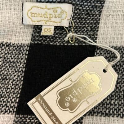 Mudpie Black & White Buffalo Check Sleeveless Vest OS - Thumbnail 8